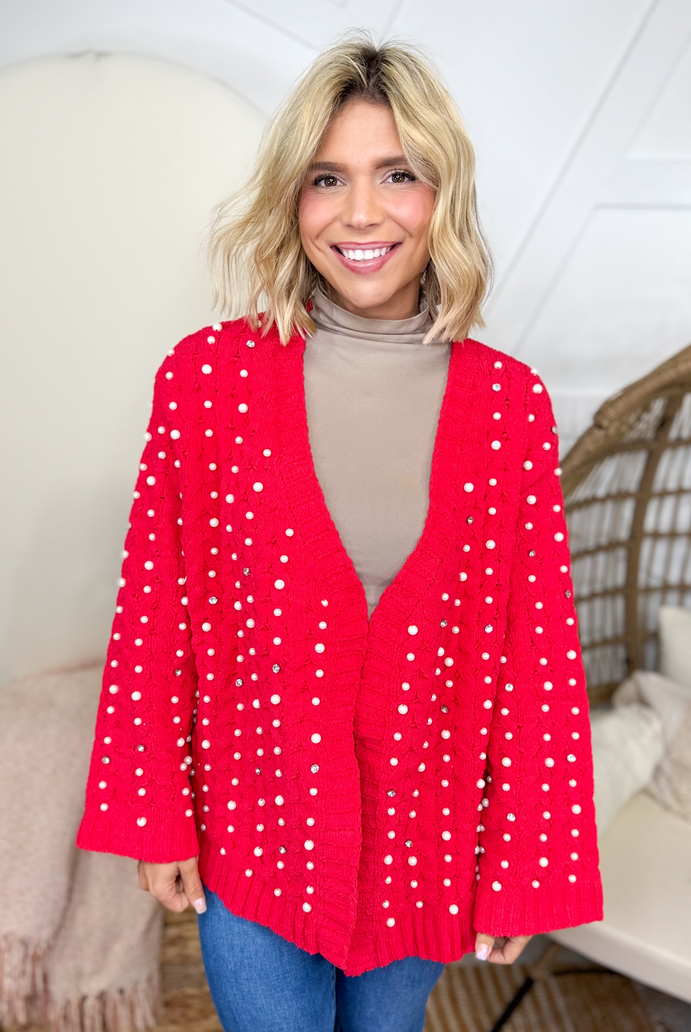 LaLa Lovely Cardigan-220 Cardigans/ Kimonos-POL-Heathered Boho Boutique, Women's Fashion and Accessories in Palmetto, FL