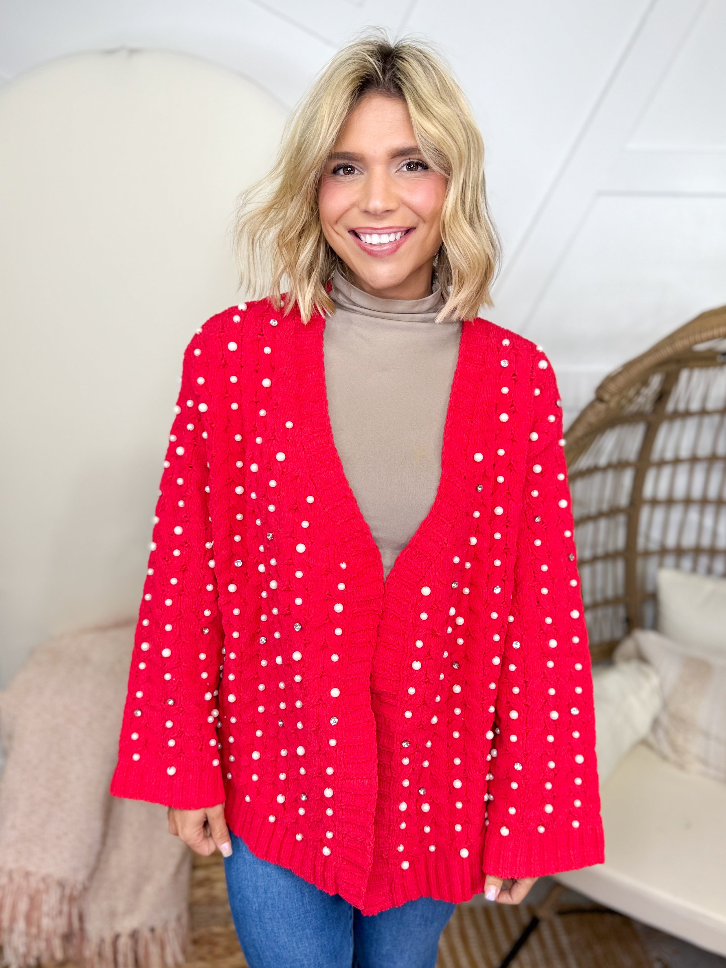 LaLa Lovely Cardigan-220 Cardigans/ Kimonos-POL-Heathered Boho Boutique, Women's Fashion and Accessories in Palmetto, FL