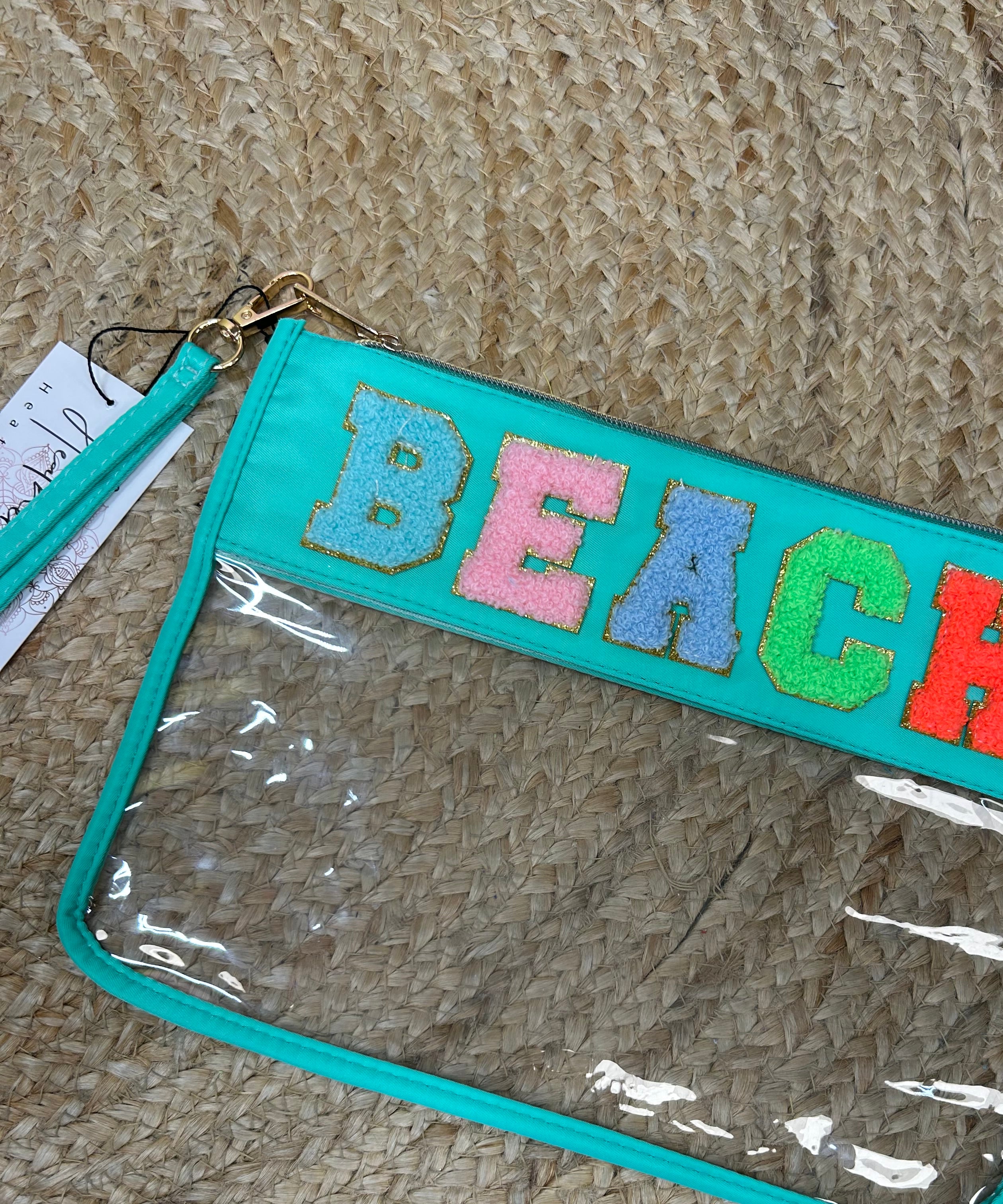 Restock: BEACH Cosmetic Bag-320 Bags-Heathered Boho-Heathered Boho Boutique, Women's Fashion and Accessories in Palmetto, FL