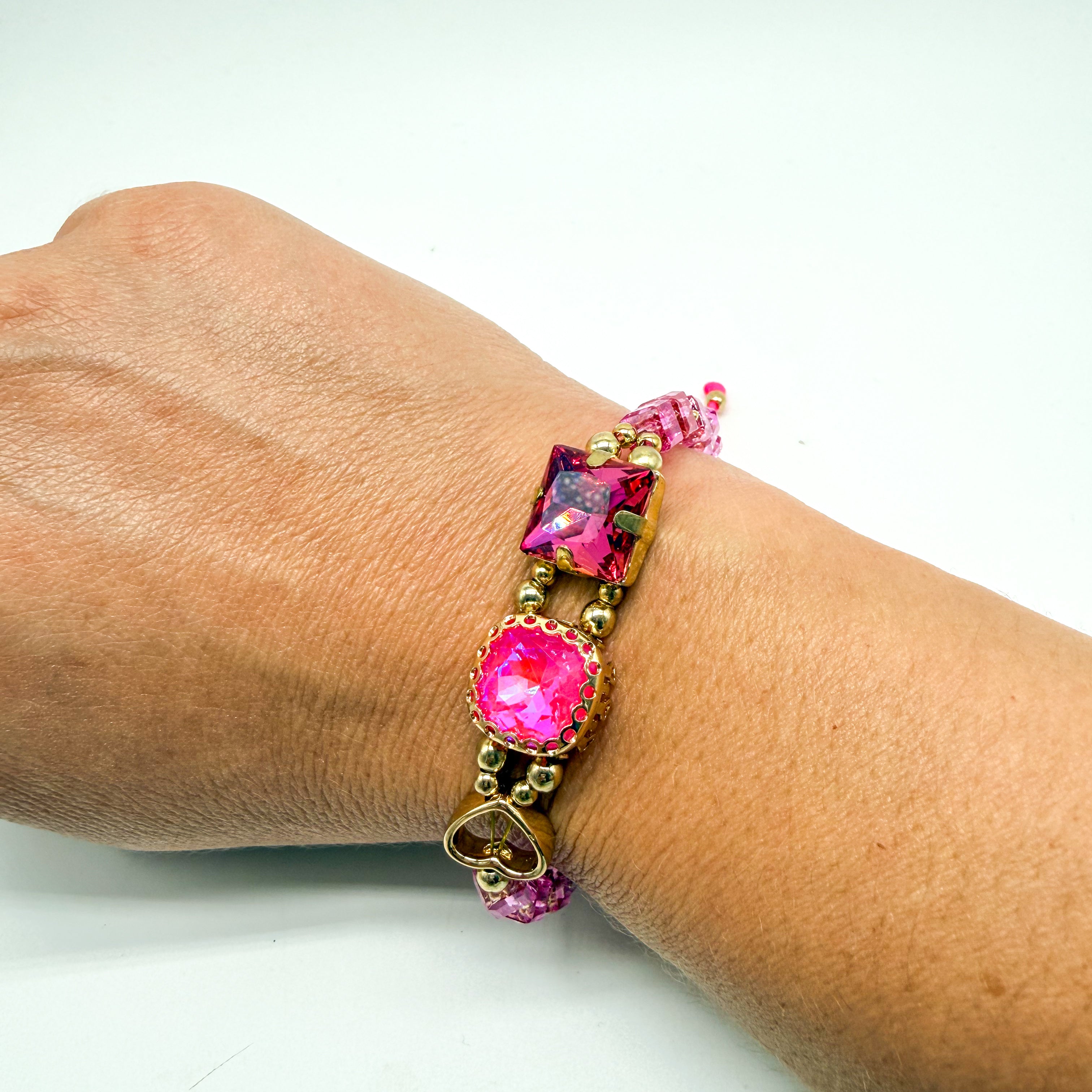 Adjustable Jeweled Waterproof Bracelet-310 Jewelry-NIHAO JEWELRY-Heathered Boho Boutique, Women's Fashion and Accessories in Palmetto, FL