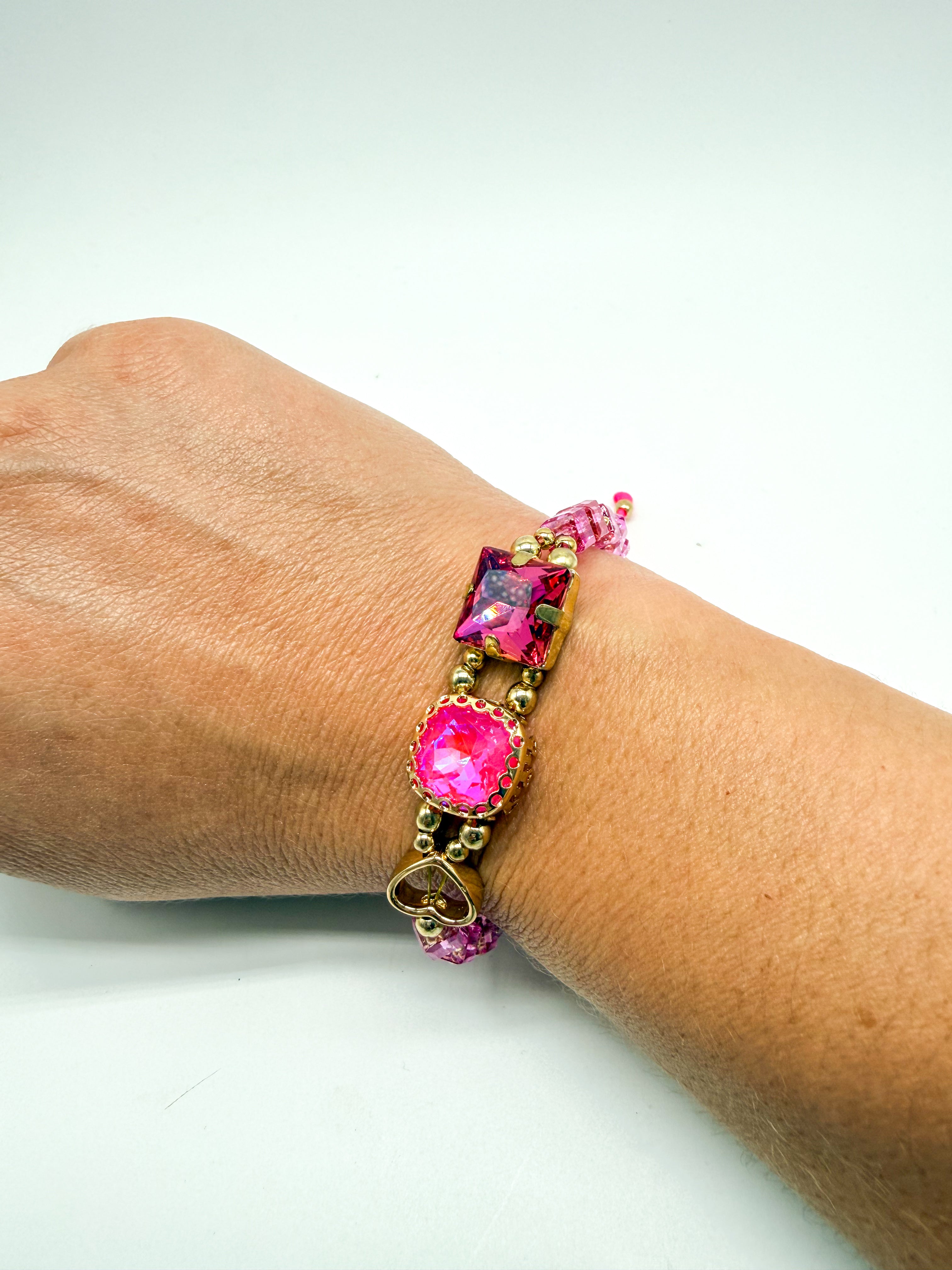 Adjustable Jeweled Waterproof Bracelet-310 Jewelry-NIHAO JEWELRY-Heathered Boho Boutique, Women's Fashion and Accessories in Palmetto, FL