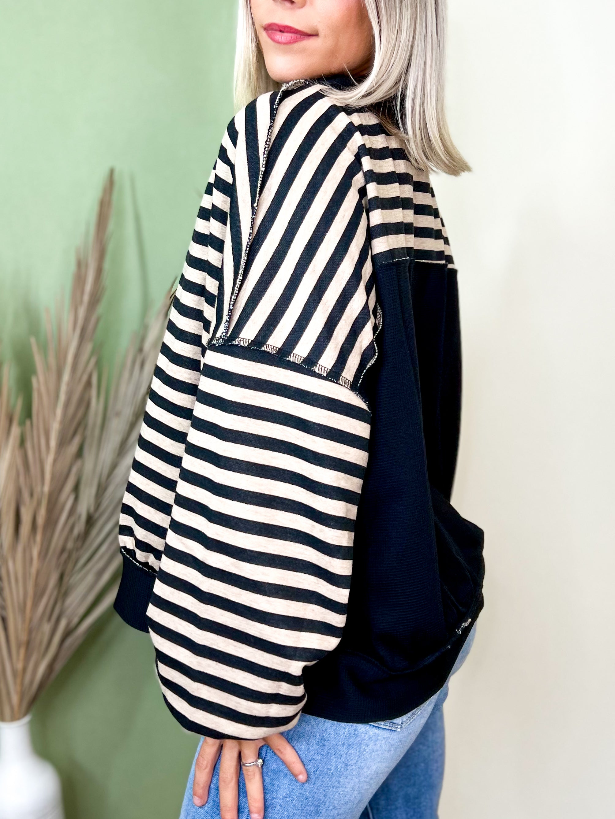 Fireside Stripe Pullover-120 LONG SLEEVE TOPS-HEIMISH-Heathered Boho Boutique, Women's Fashion and Accessories in Palmetto, FL