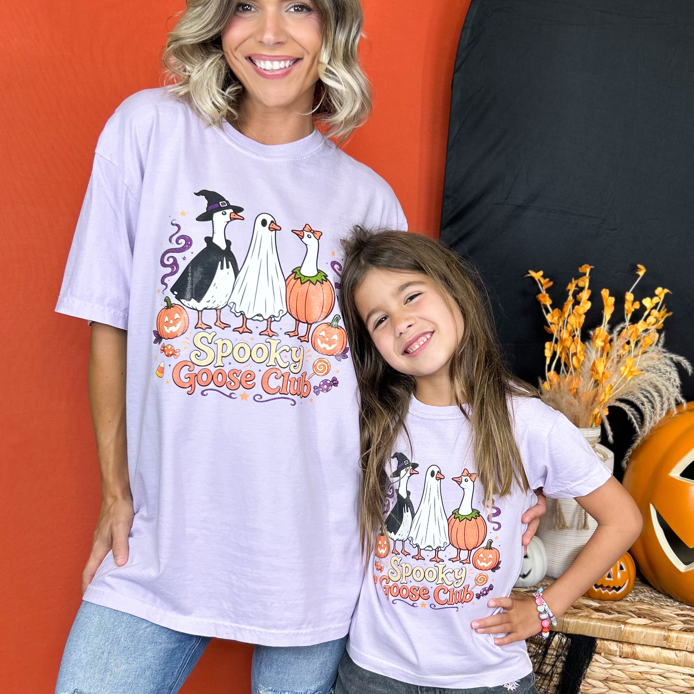 Spooky Goose Club Graphic Tee-130 Graphic Tees-Heathered Boho-Heathered Boho Boutique, Women's Fashion and Accessories in Palmetto, FL