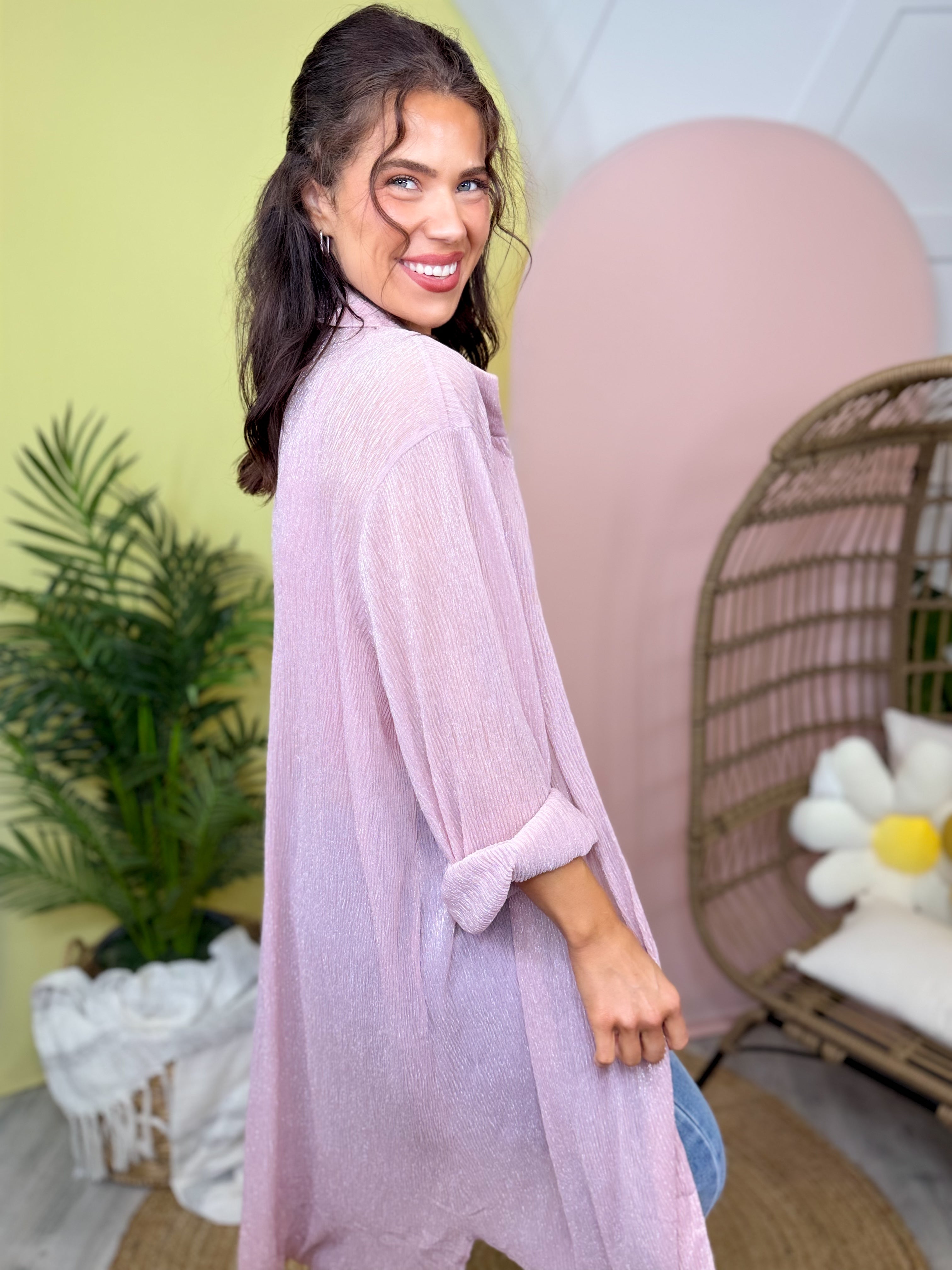 Sea Glass Duster Cardigan-220 CARDIGANS KIMONOS-SEW IN LOVE-Heathered Boho Boutique, Women's Fashion and Accessories in Palmetto, FL