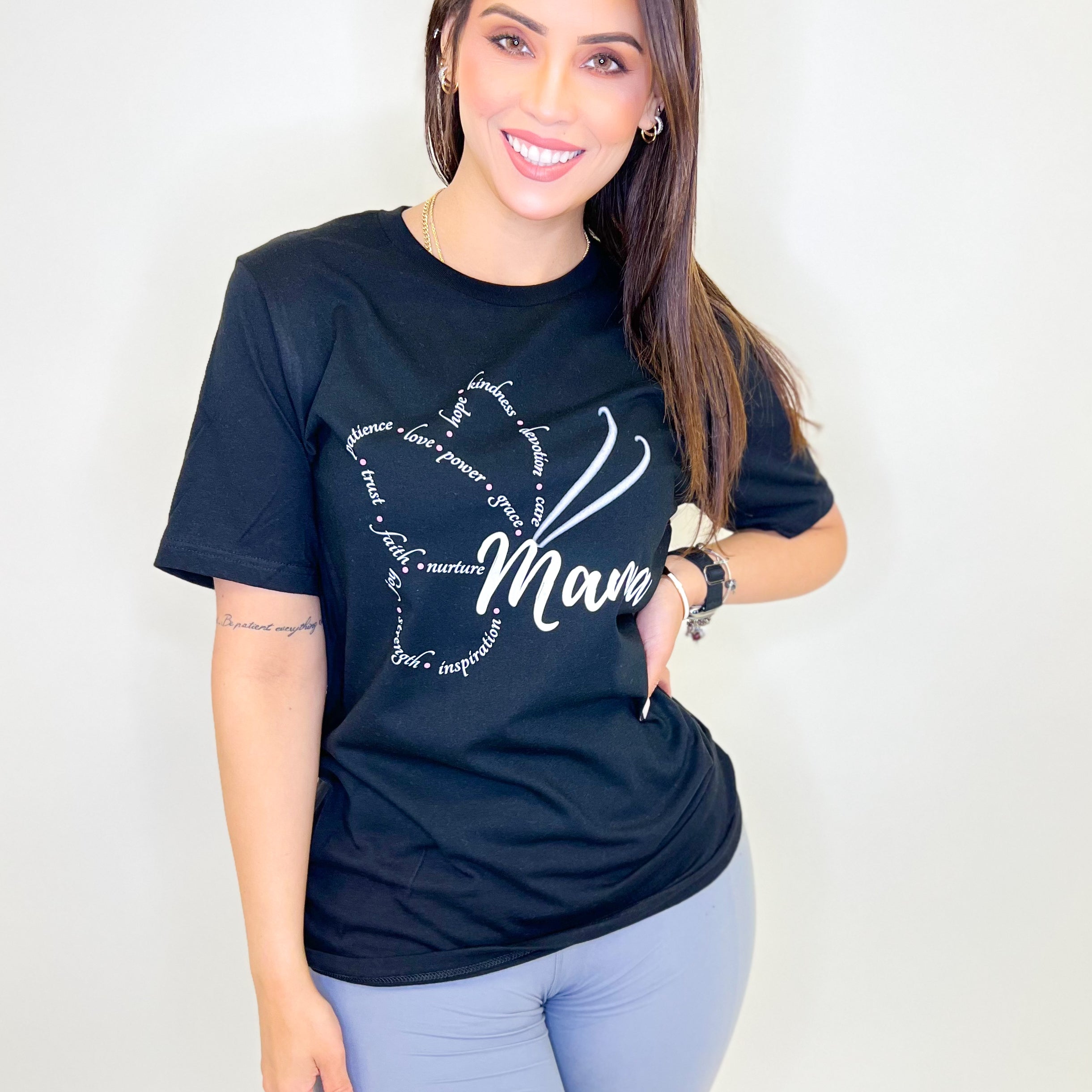 Butterfly Mama Graphic Tee-130 Graphic Tees-Heathered Boho-Heathered Boho Boutique, Women's Fashion and Accessories in Palmetto, FL