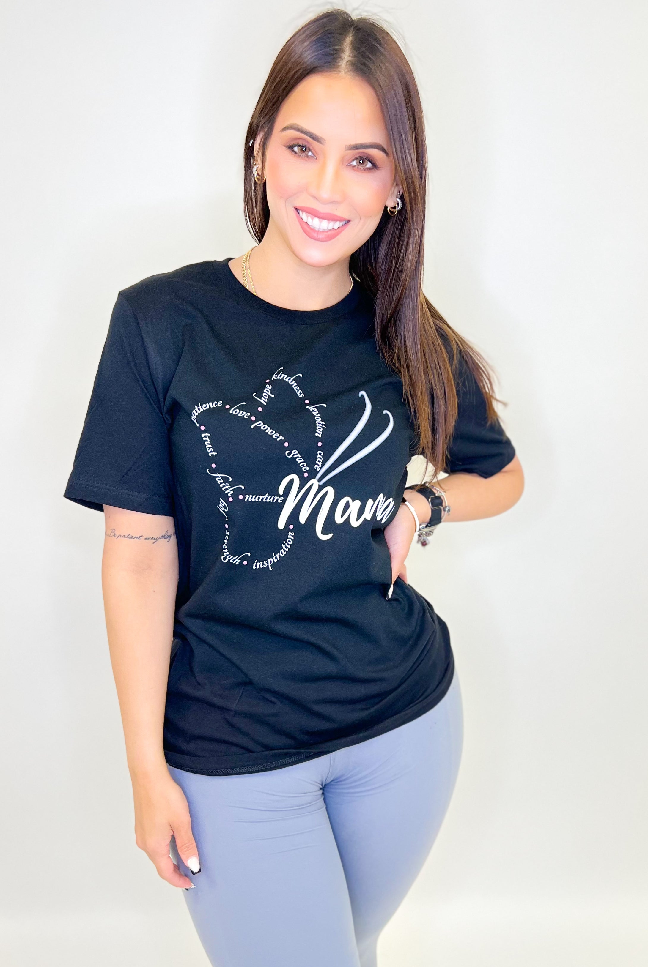 Butterfly Mama Graphic Tee-130 Graphic Tees-Heathered Boho-Heathered Boho Boutique, Women's Fashion and Accessories in Palmetto, FL