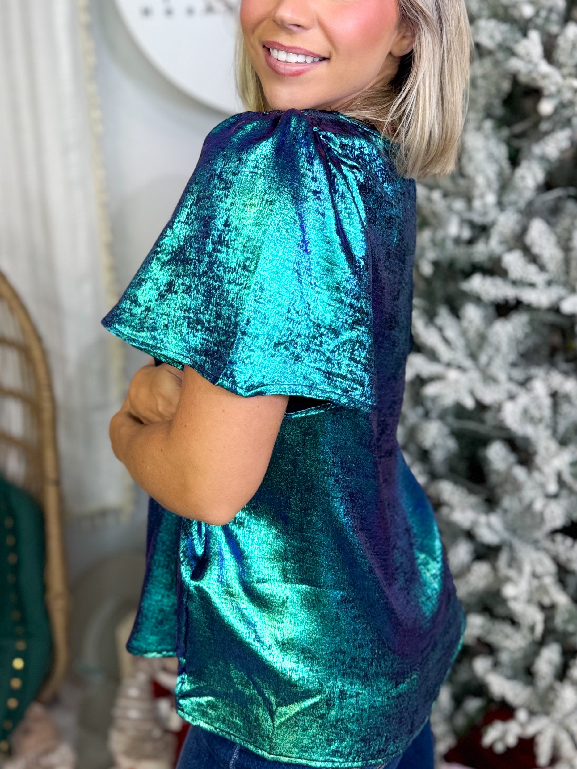 Make My Day Top-110 SHORT SLEEVE TOP-SEW IN LOVE-Heathered Boho Boutique, Women's Fashion and Accessories in Palmetto, FL