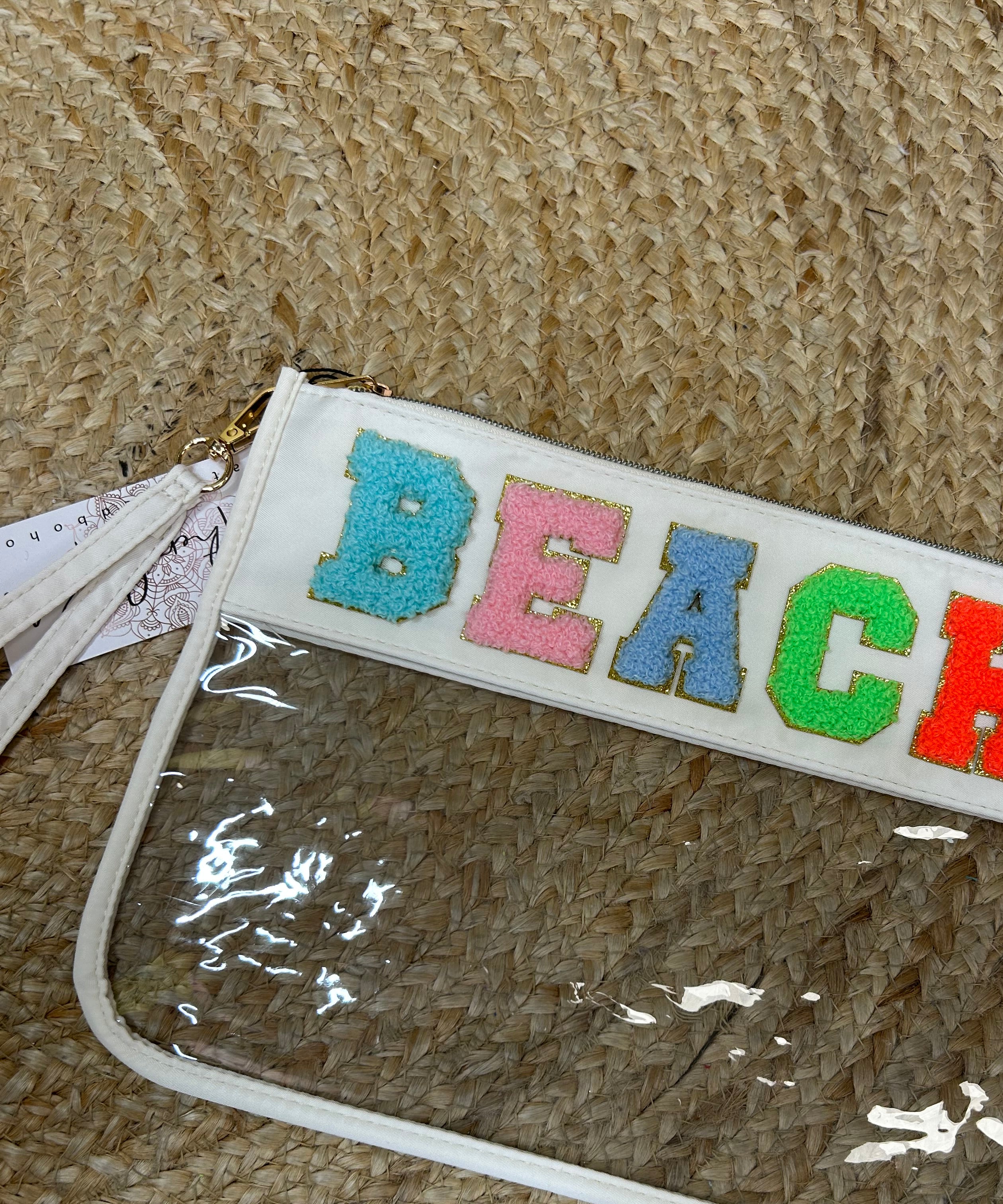 Restock: BEACH Cosmetic Bag-320 Bags-Heathered Boho-Heathered Boho Boutique, Women's Fashion and Accessories in Palmetto, FL