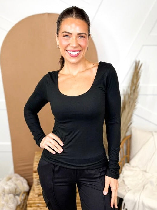 RESTOCK : Go Getter Long Sleeve Top-120 Long Sleeve Tops-Rae Mode-Heathered Boho Boutique, Women's Fashion and Accessories in Palmetto, FL