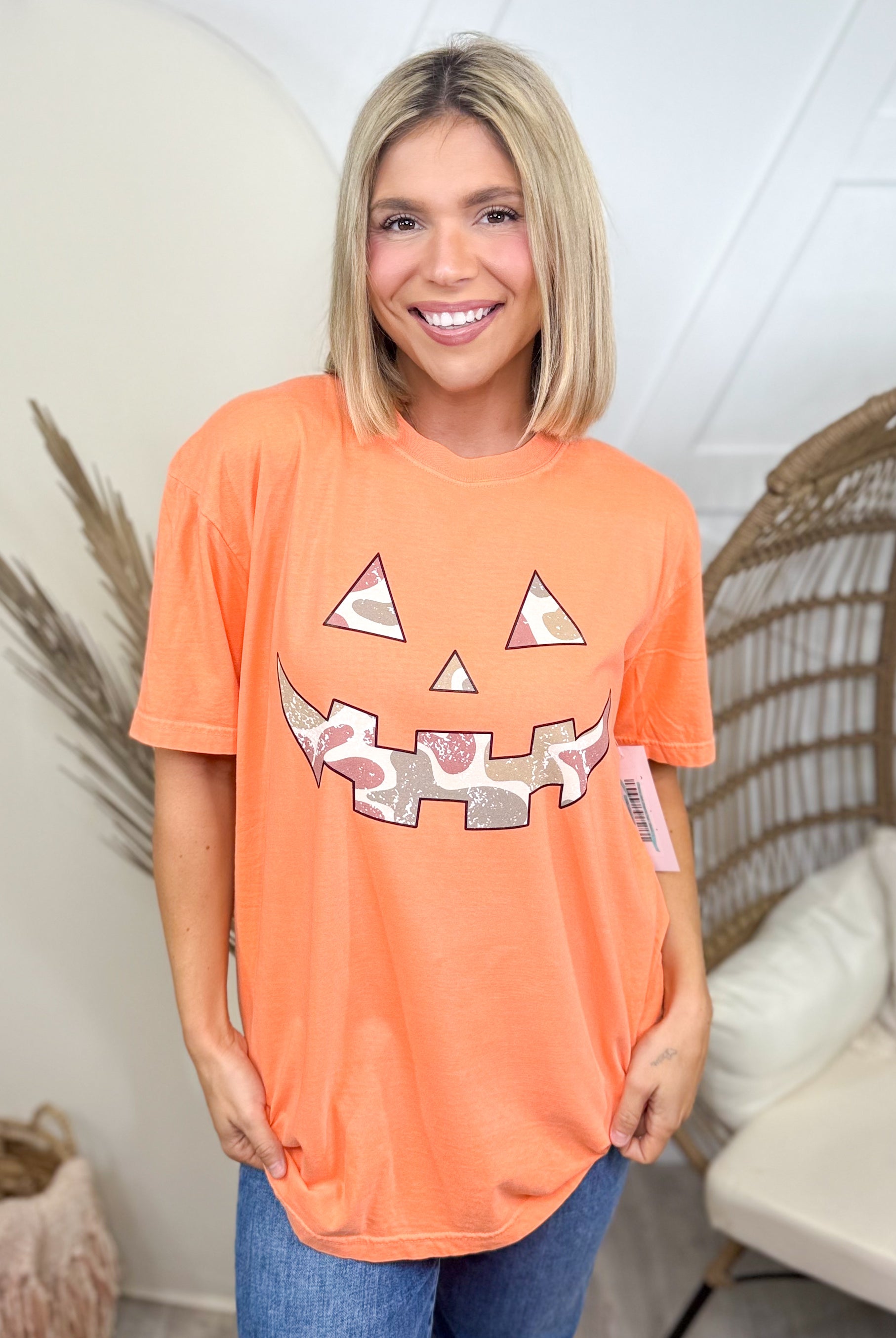 Camo Jack Graphic Tee-130 Graphic Tees-Heathered Boho-Heathered Boho Boutique, Women's Fashion and Accessories in Palmetto, FL