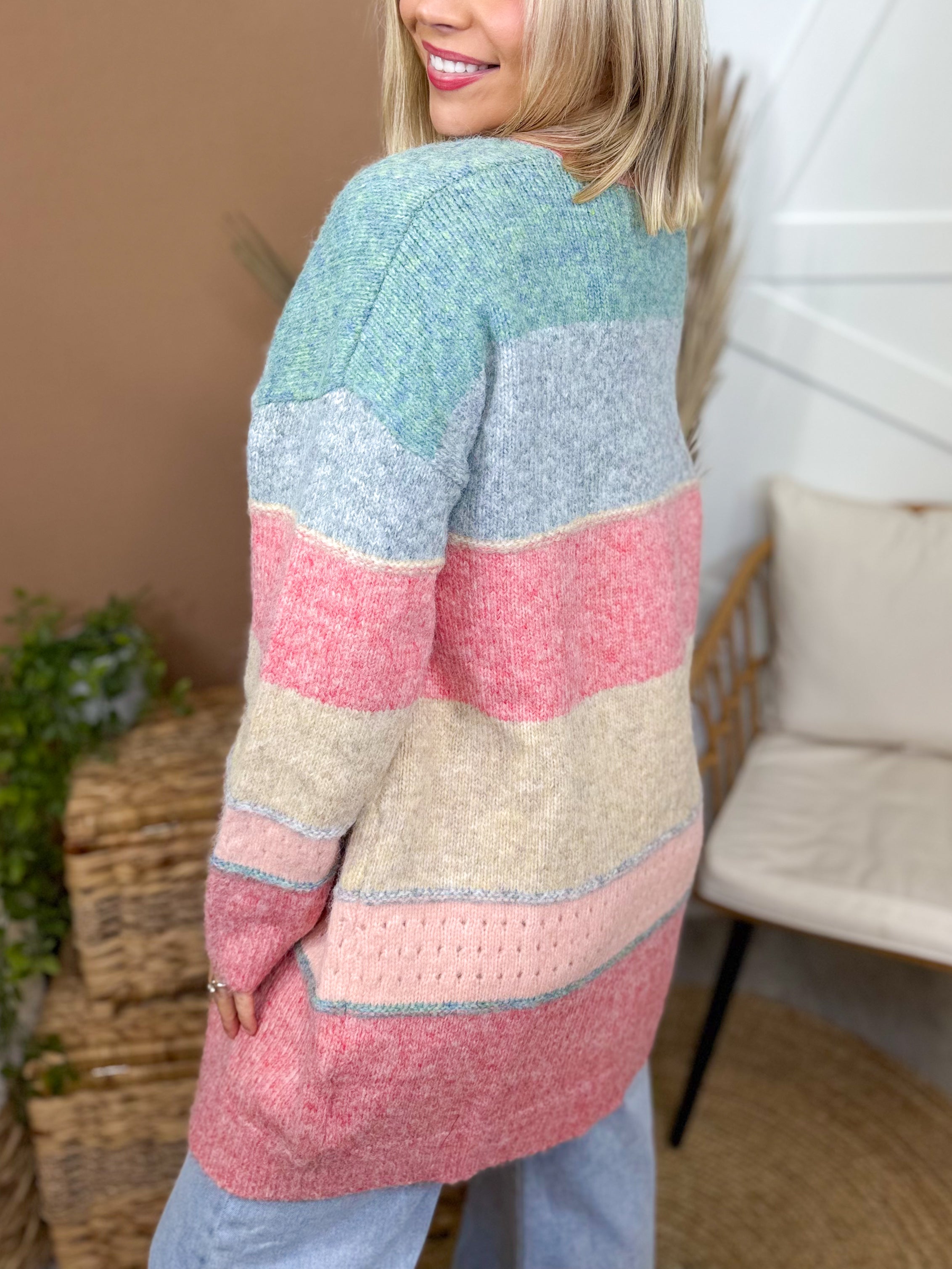 Once Again Cardigan-220 Cardigans/ Kimonos-Adora-Heathered Boho Boutique, Women's Fashion and Accessories in Palmetto, FL