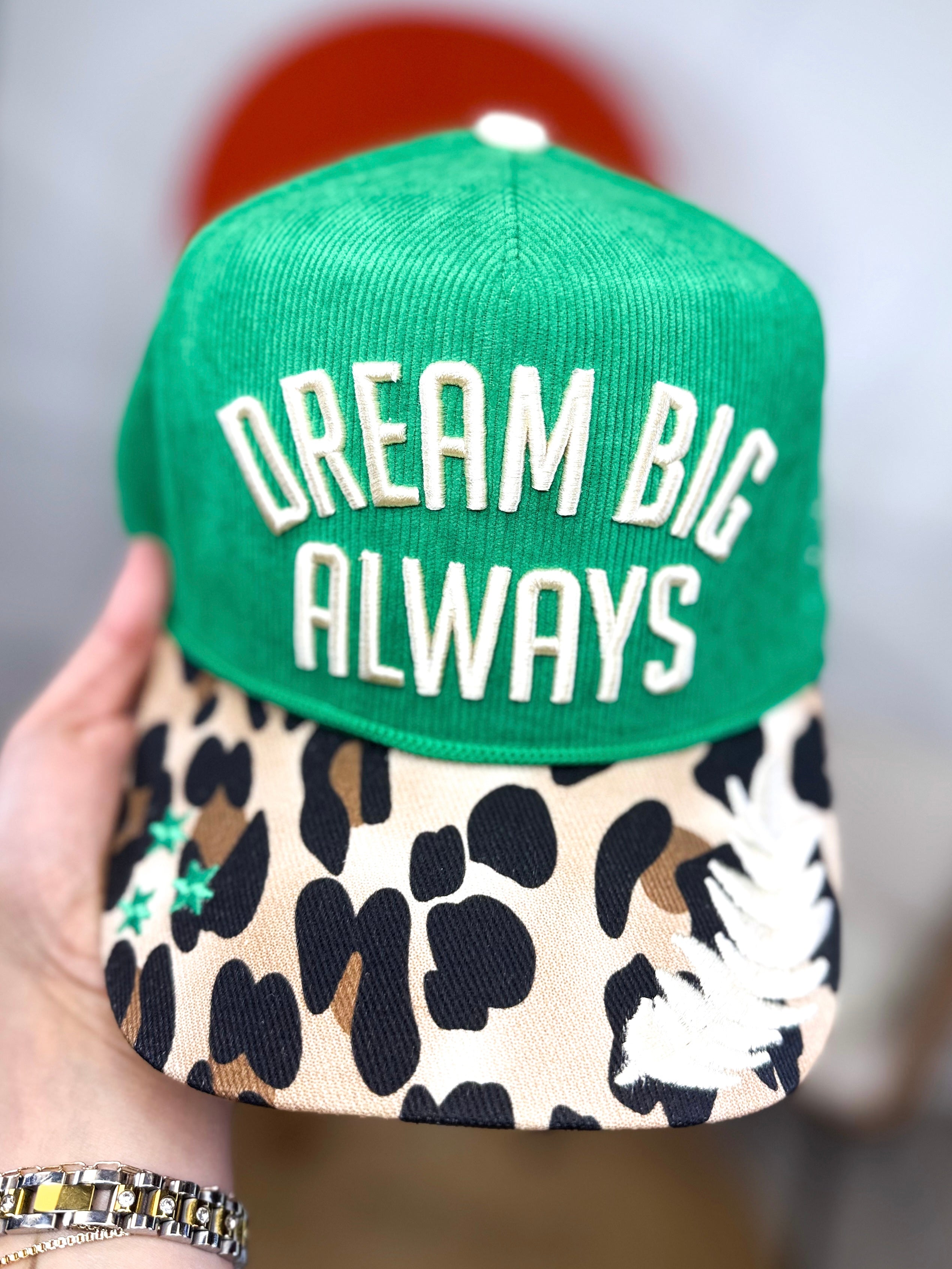 Dream Big Always Hat-330 Headwear-Poppy & Pine-Heathered Boho Boutique, Women's Fashion and Accessories in Palmetto, FL