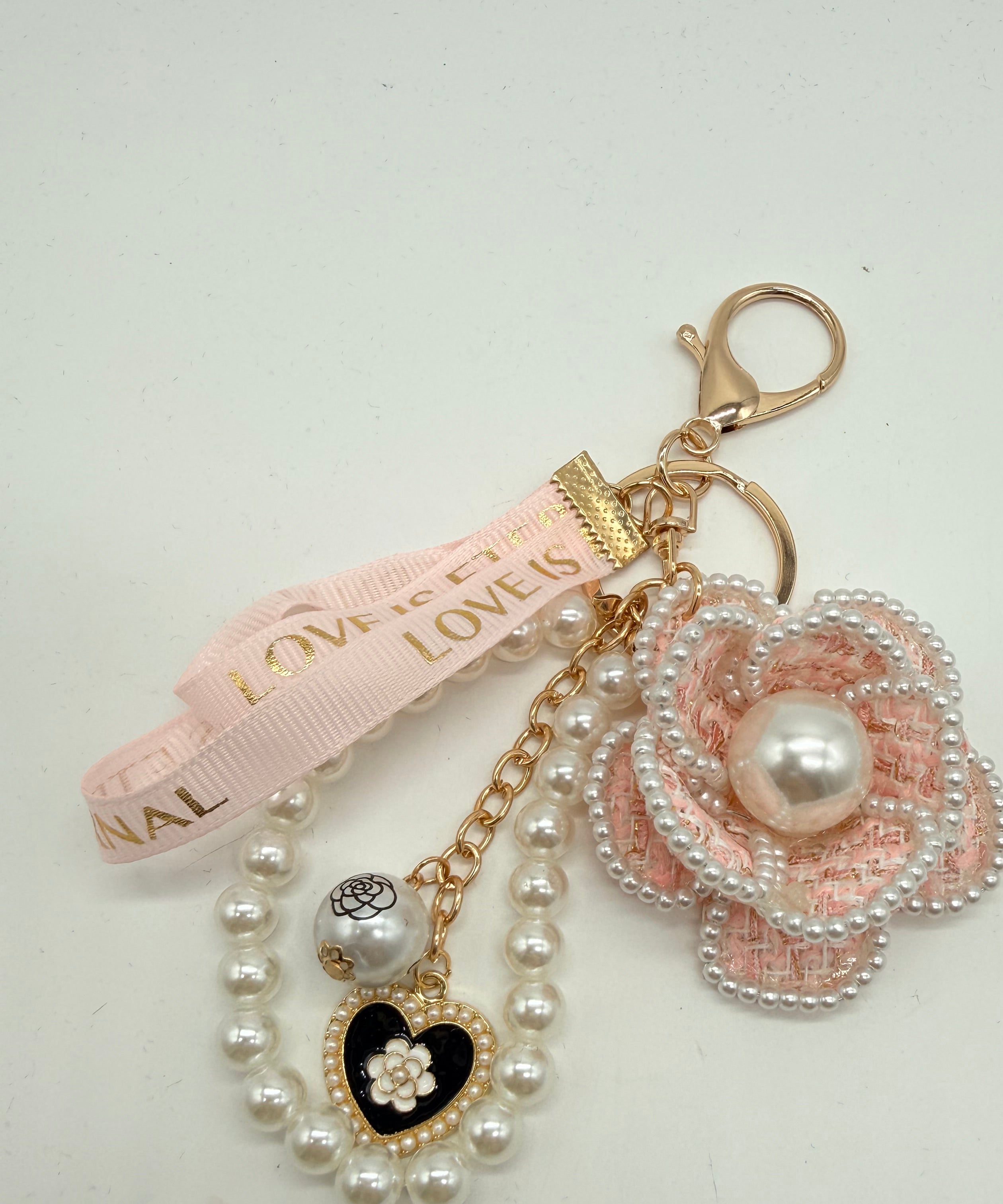 Pearls & Paris Bag Charm 🖤✨-340 Other Accessories-Heathered Boho-Heathered Boho Boutique, Women's Fashion and Accessories in Palmetto, FL