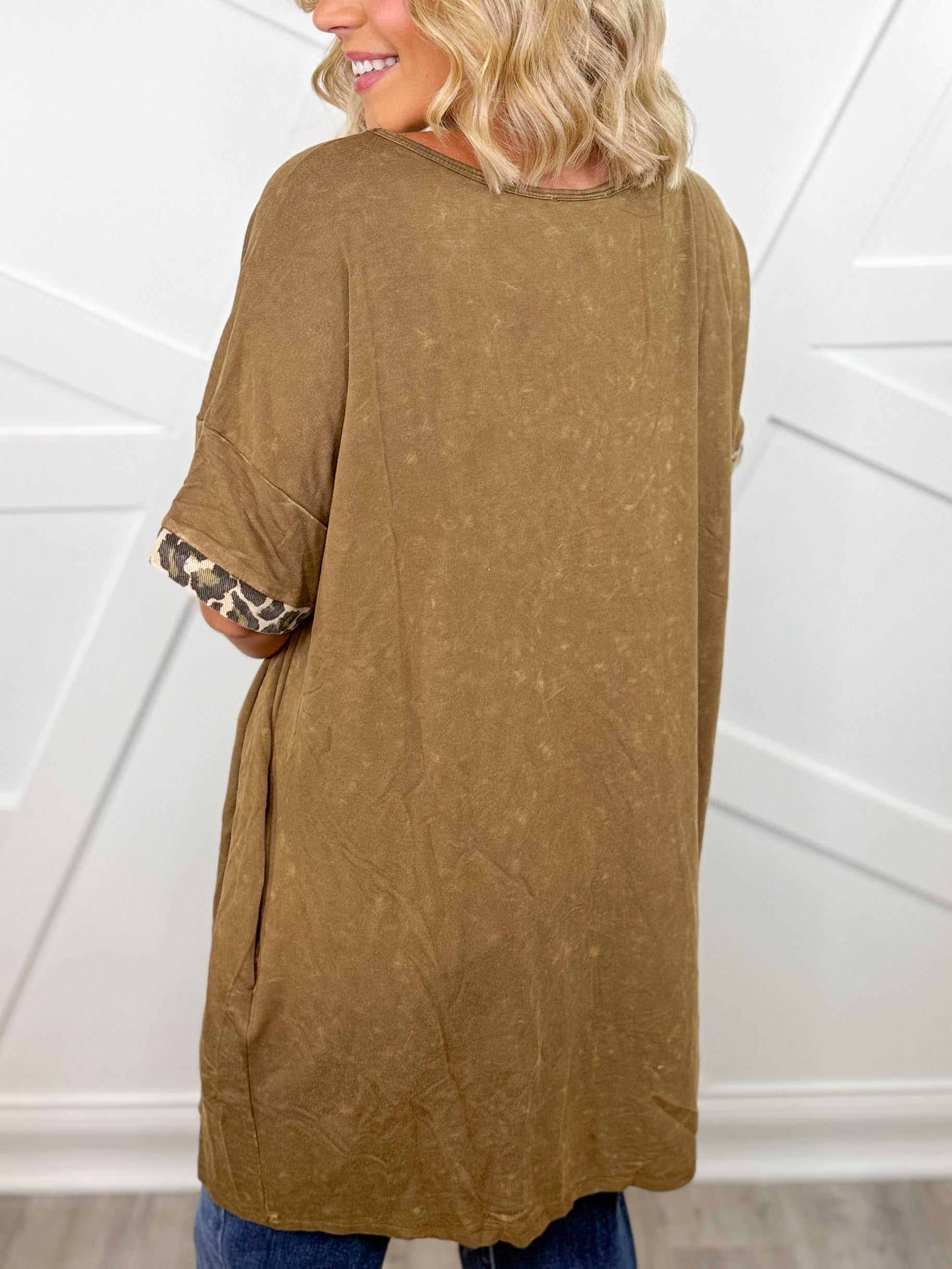 Fierce T-Shirt Dress-230 DRESSES/JUMPSUITS/ROMPERS-Davi & Dani-Heathered Boho Boutique, Women's Fashion and Accessories in Palmetto, FL