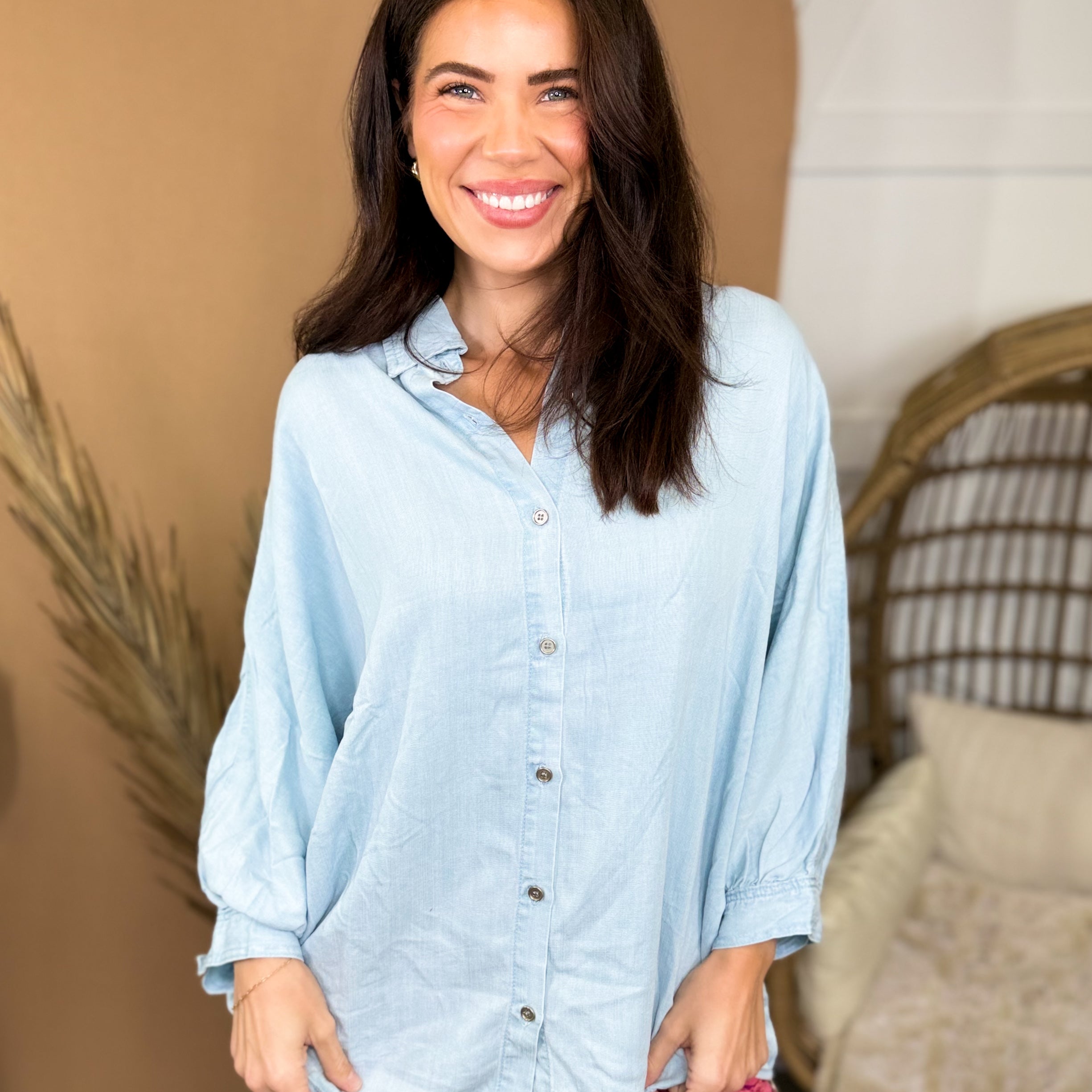 Chessie's Favorite Top-120 LONG SLEEVE TOPS-HEIMISH-Heathered Boho Boutique, Women's Fashion and Accessories in Palmetto, FL
