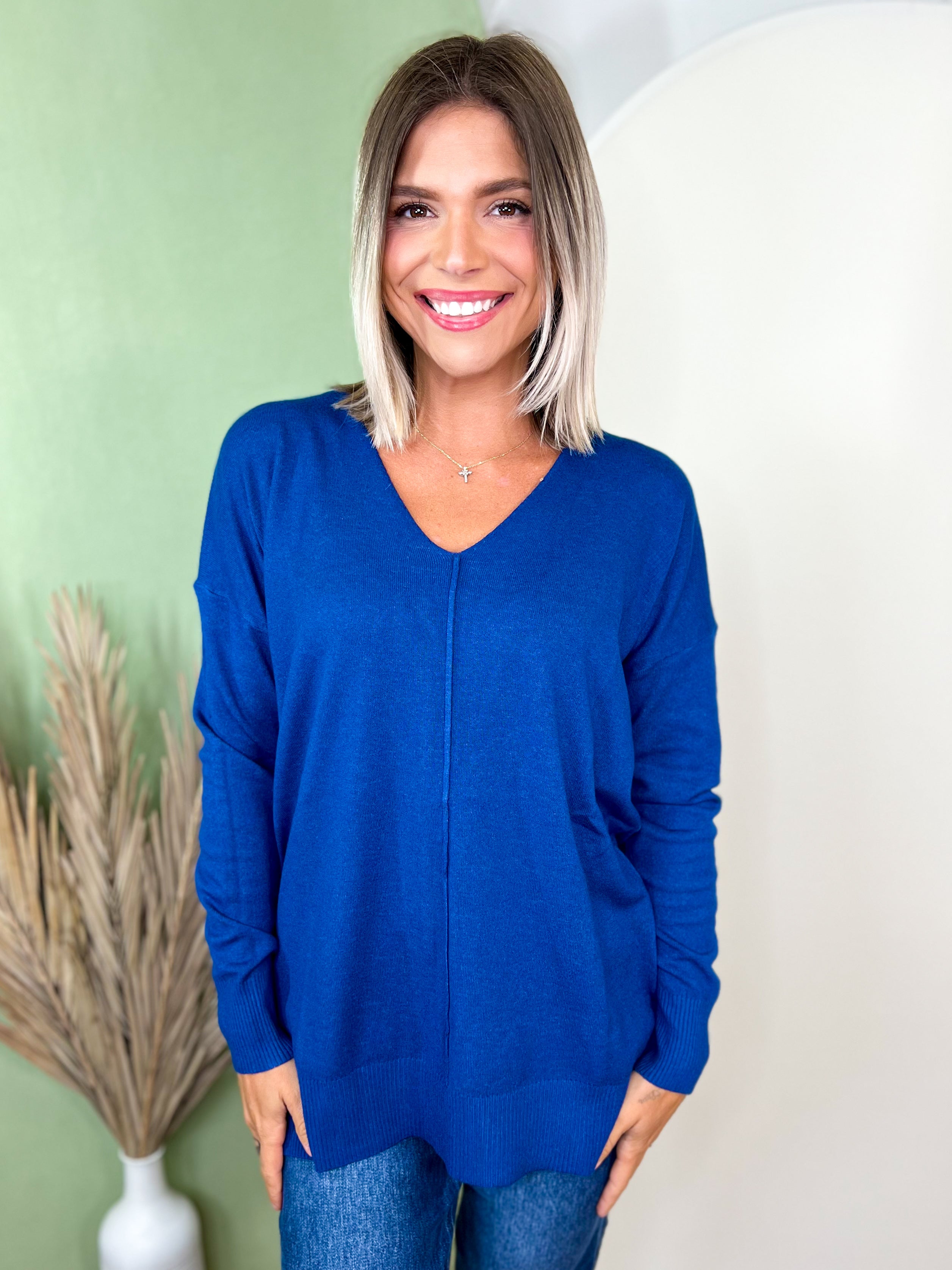 The Lola Long Sleeve Top-120 LONG SLEEVE TOPS-ZENANA-Heathered Boho Boutique, Women's Fashion and Accessories in Palmetto, FL