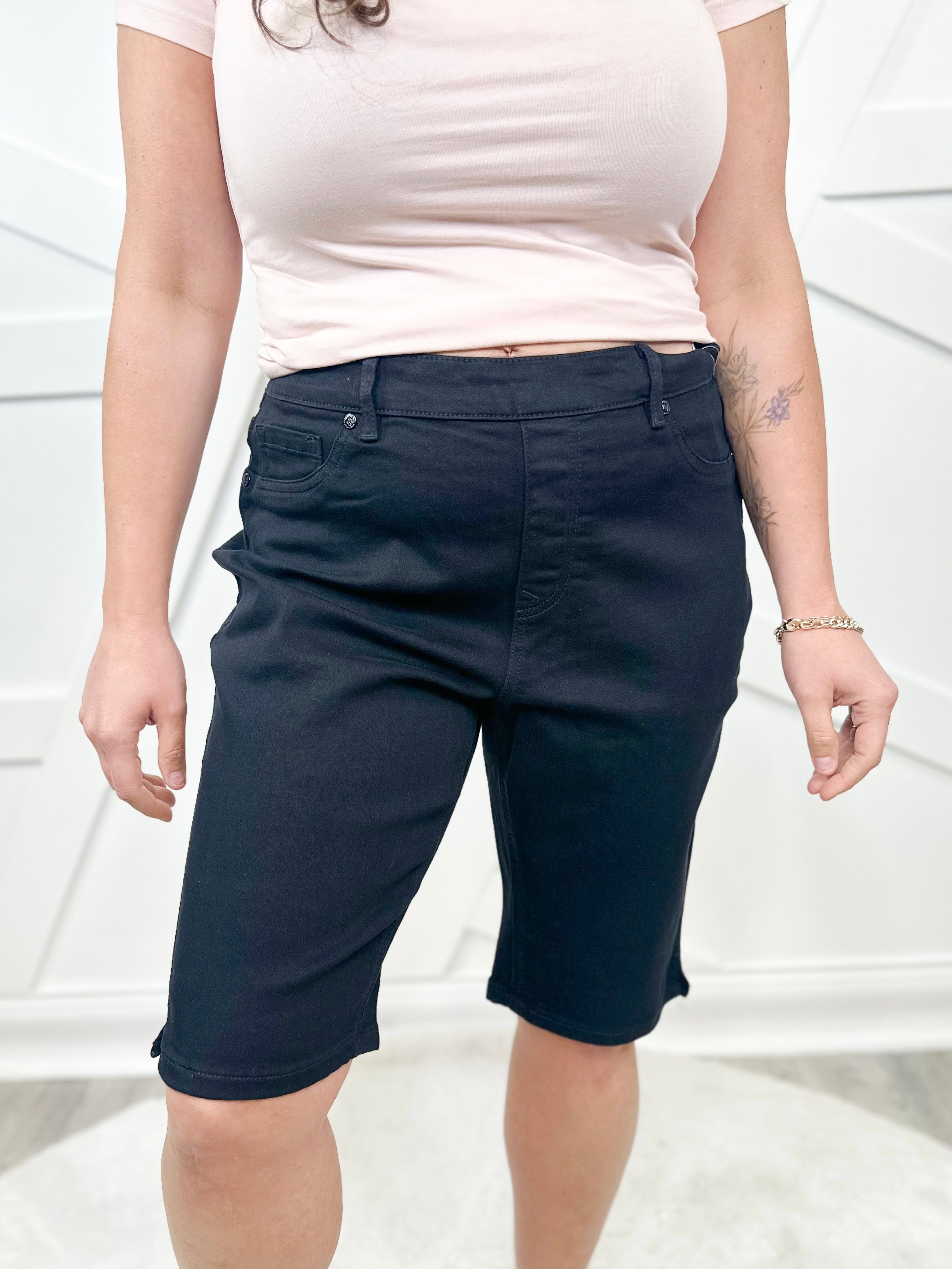 For the Memories Bermuda Shorts -Petite-160 SHORTS-Legend Jeans-Heathered Boho Boutique, Women's Fashion and Accessories in Palmetto, FL