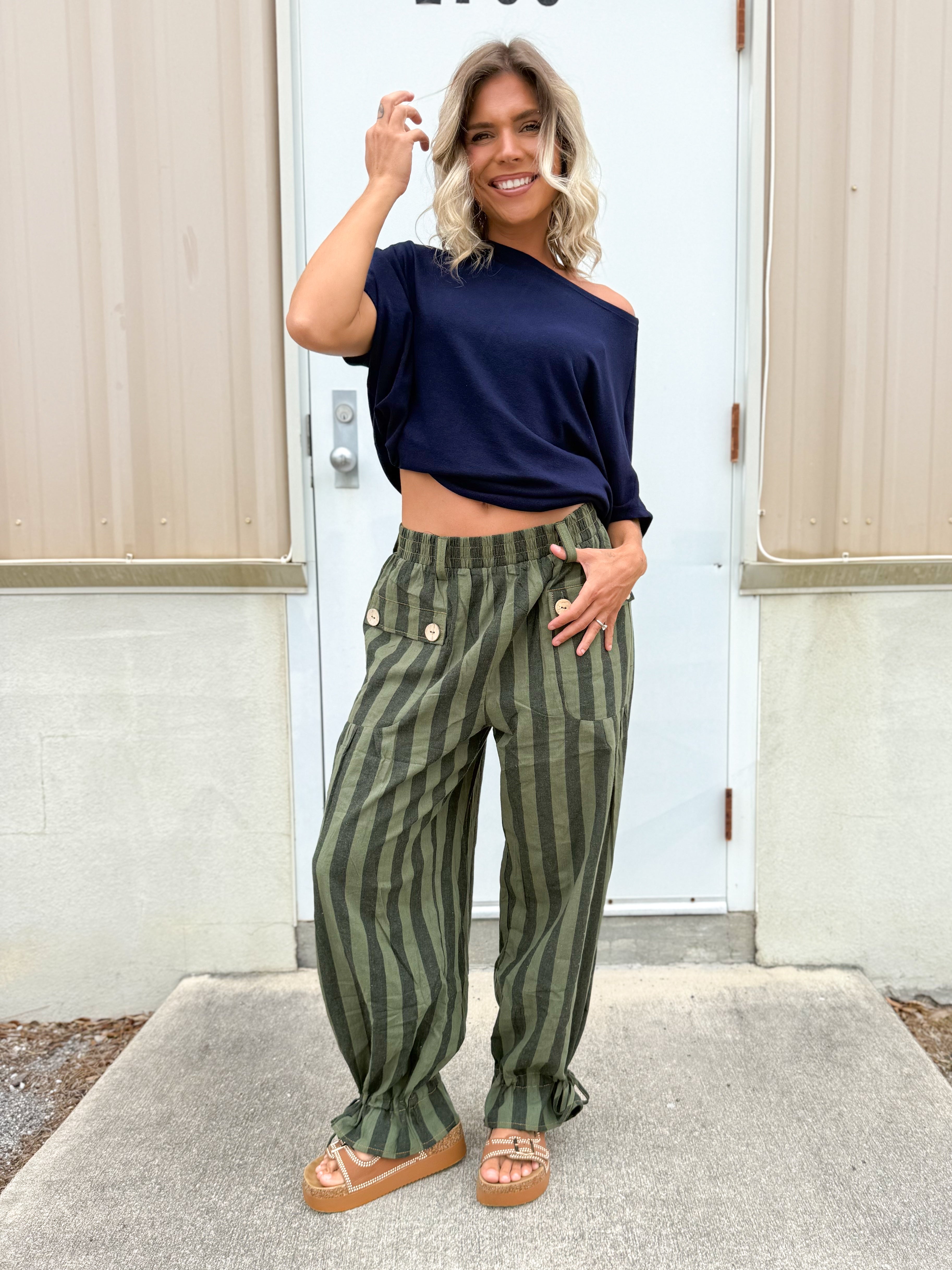 Wandering Soul Wide Leg Pants-150 PANTS-ODDI-Heathered Boho Boutique, Women's Fashion and Accessories in Palmetto, FL