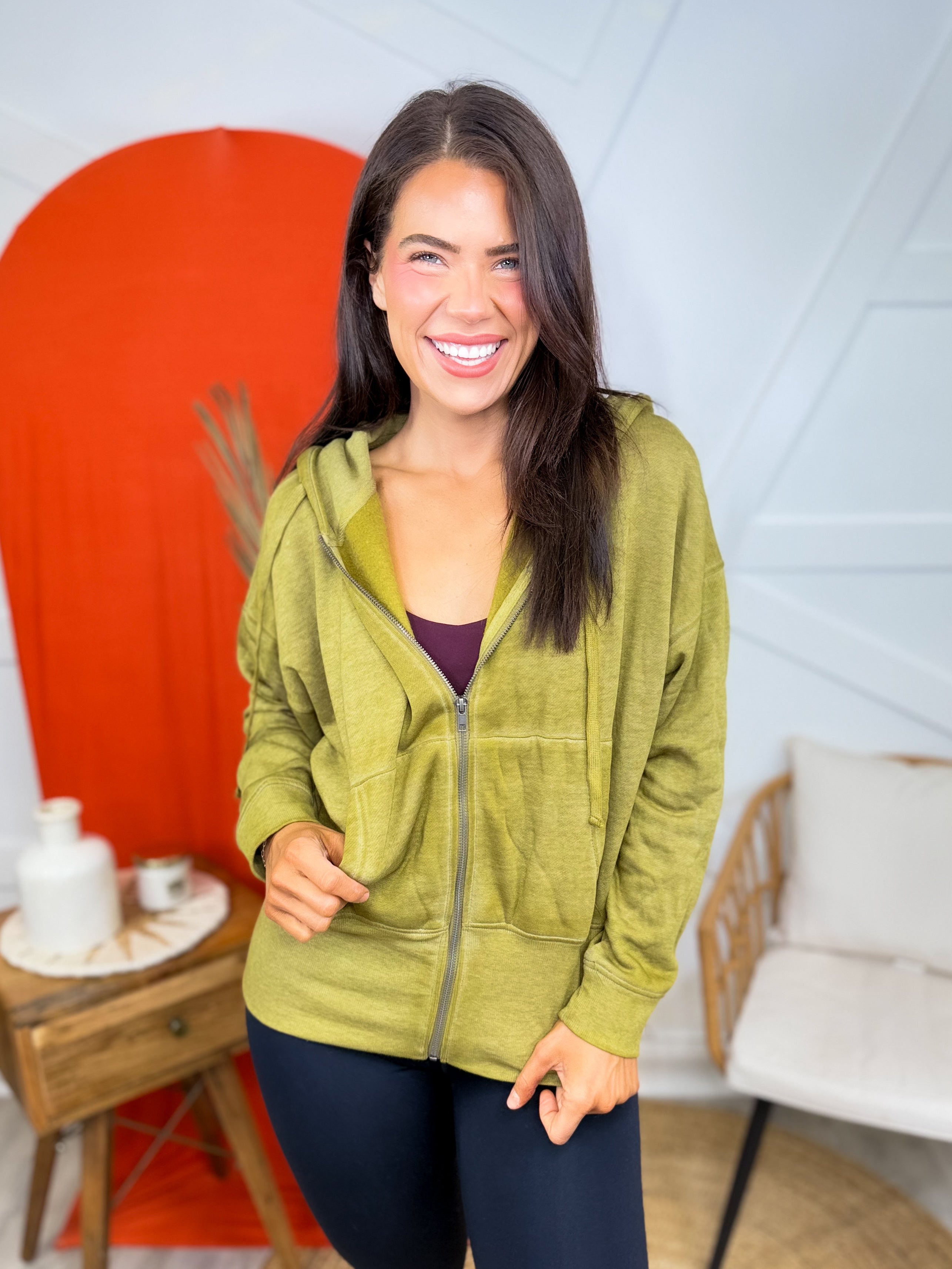 RESTOCK: Cozy Fleece Hoodie-210 Hoodies-Mono B-Heathered Boho Boutique, Women's Fashion and Accessories in Palmetto, FL