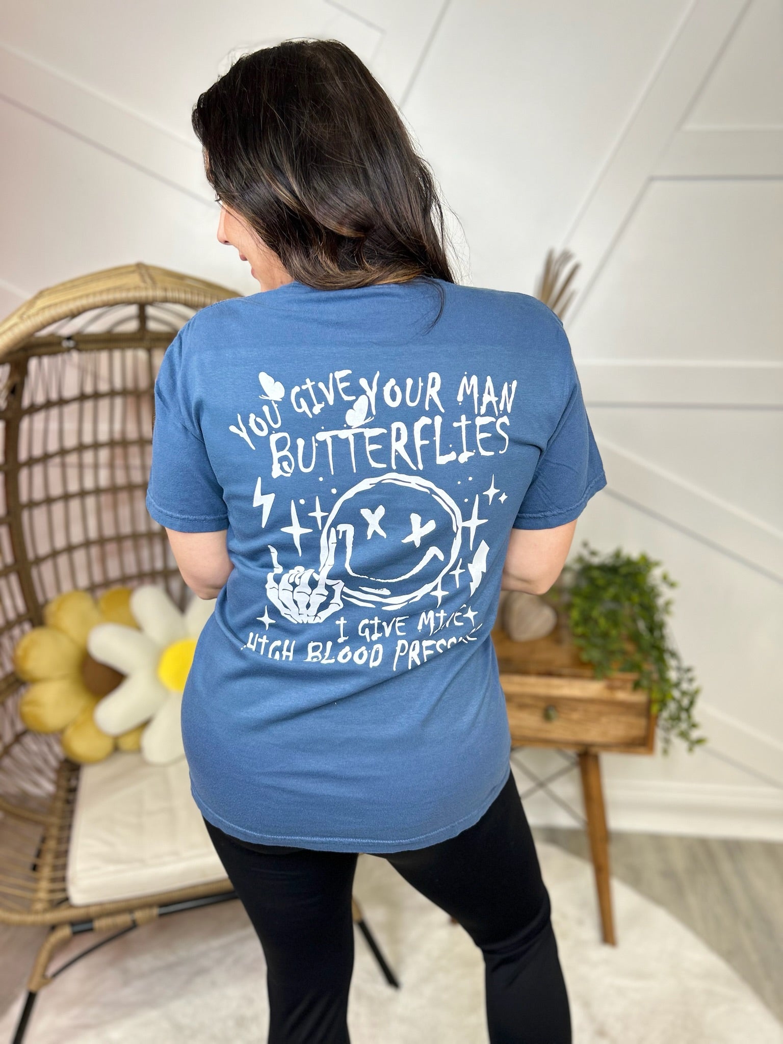 High Blood Pressure Graphic Tee-130 Graphic Tees-Heathered Boho-Heathered Boho Boutique, Women's Fashion and Accessories in Palmetto, FL