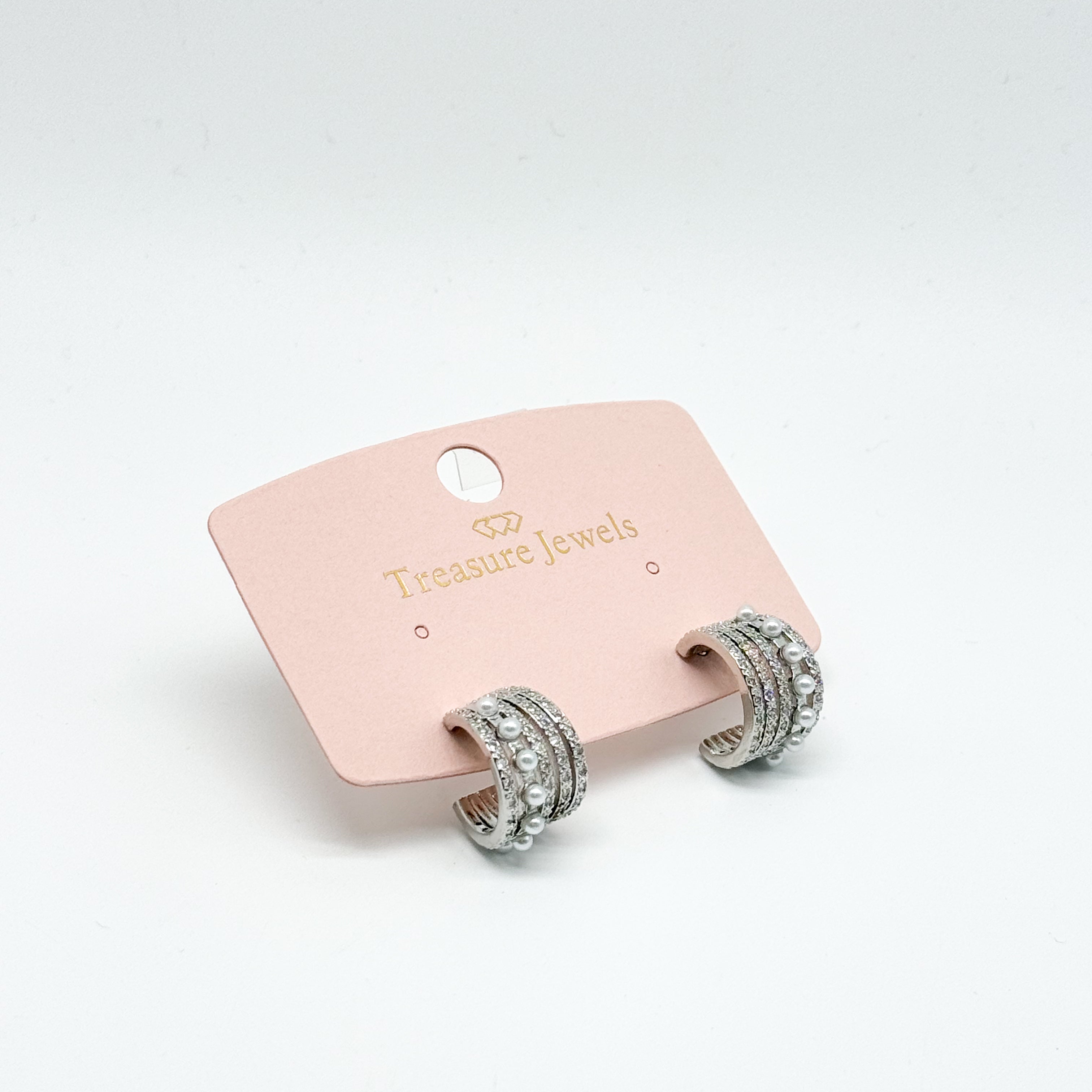 Gaia Pearly Earring-310 Jewelry-Treasure Jewels-Heathered Boho Boutique, Women's Fashion and Accessories in Palmetto, FL