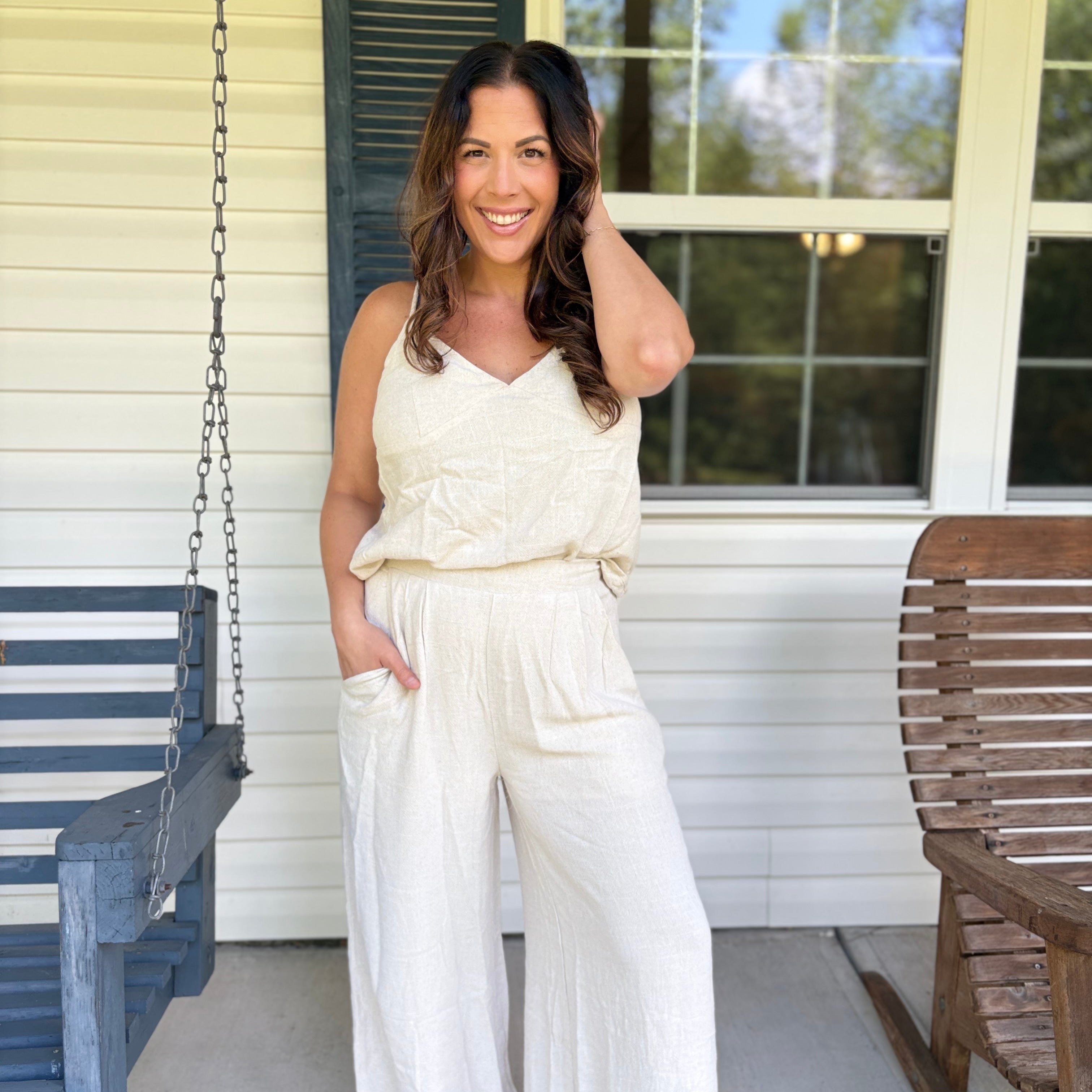 People Pleaser Pants-150 PANTS-White Birch-Heathered Boho Boutique, Women's Fashion and Accessories in Palmetto, FL