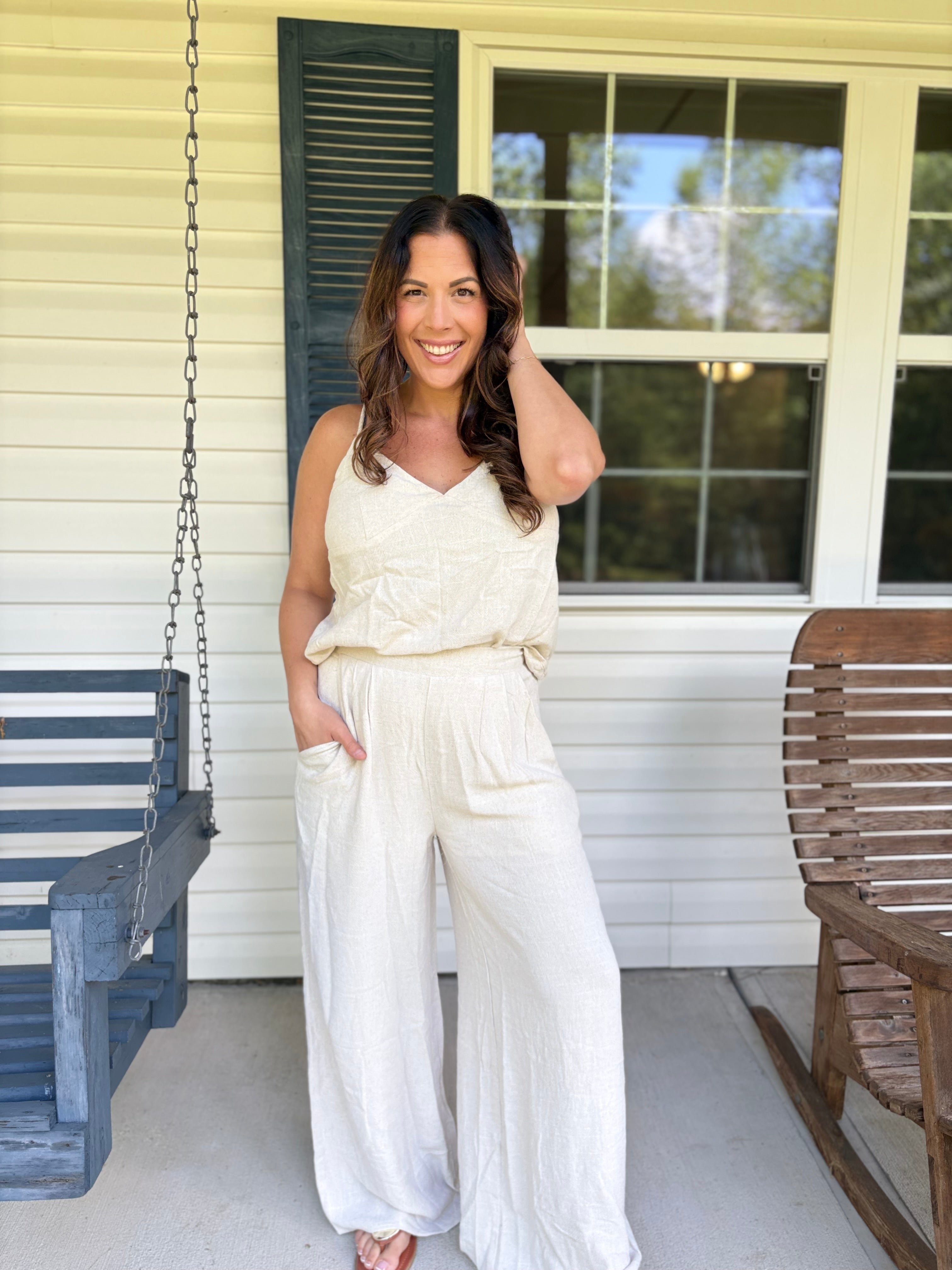 People Pleaser Pants-150 PANTS-White Birch-Heathered Boho Boutique, Women's Fashion and Accessories in Palmetto, FL