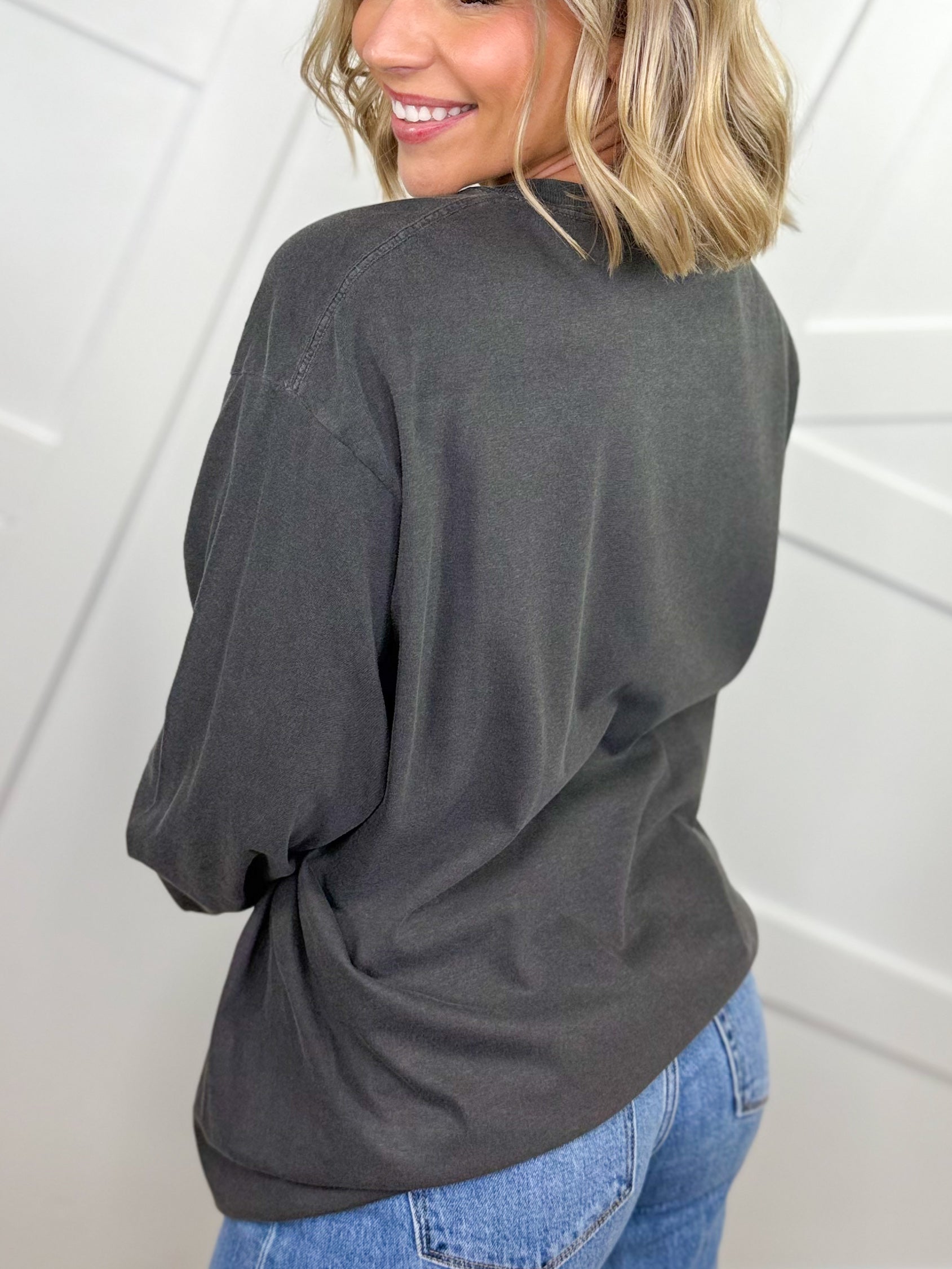 Boho Floral Sun Graphic Long Sleeve-130 Graphic Tees-Heathered Boho-Heathered Boho Boutique, Women's Fashion and Accessories in Palmetto, FL