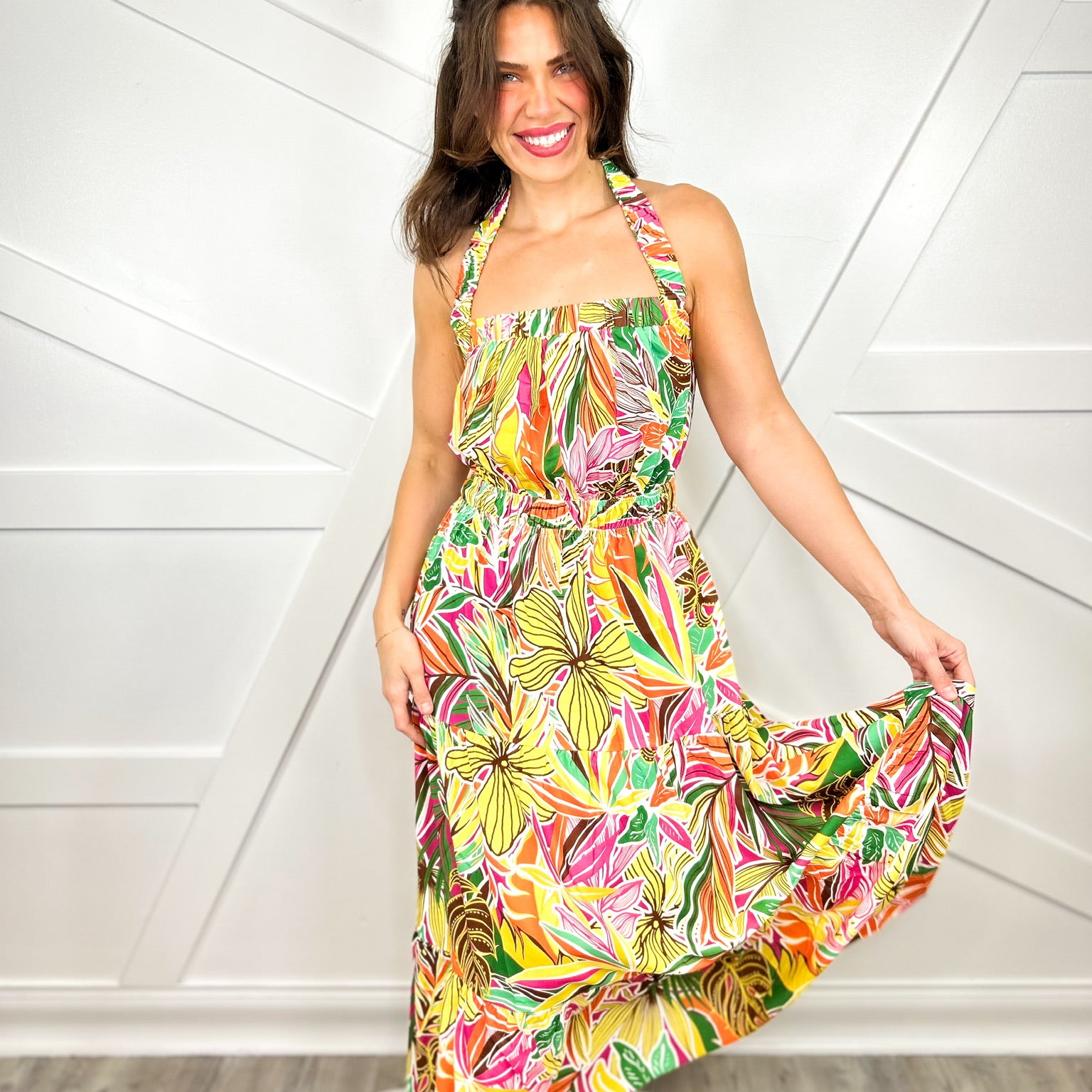 Sunshine State Dress-230 Dresses/Jumpsuits/Rompers-ODDI-Heathered Boho Boutique, Women's Fashion and Accessories in Palmetto, FL