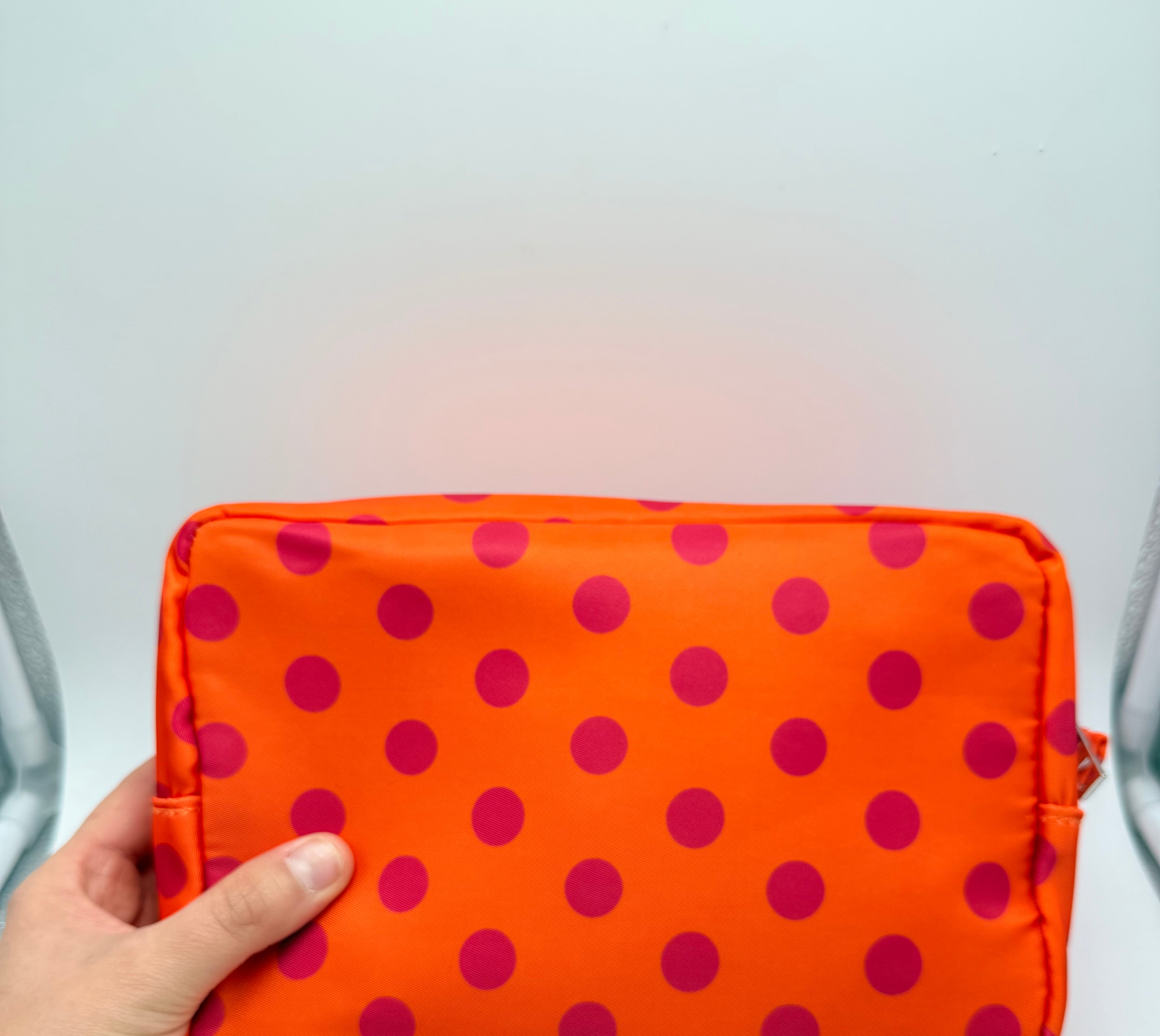 Polka Dot Cosmetic Bag-320 BAGS-MKS AMERICA-Heathered Boho Boutique, Women's Fashion and Accessories in Palmetto, FL