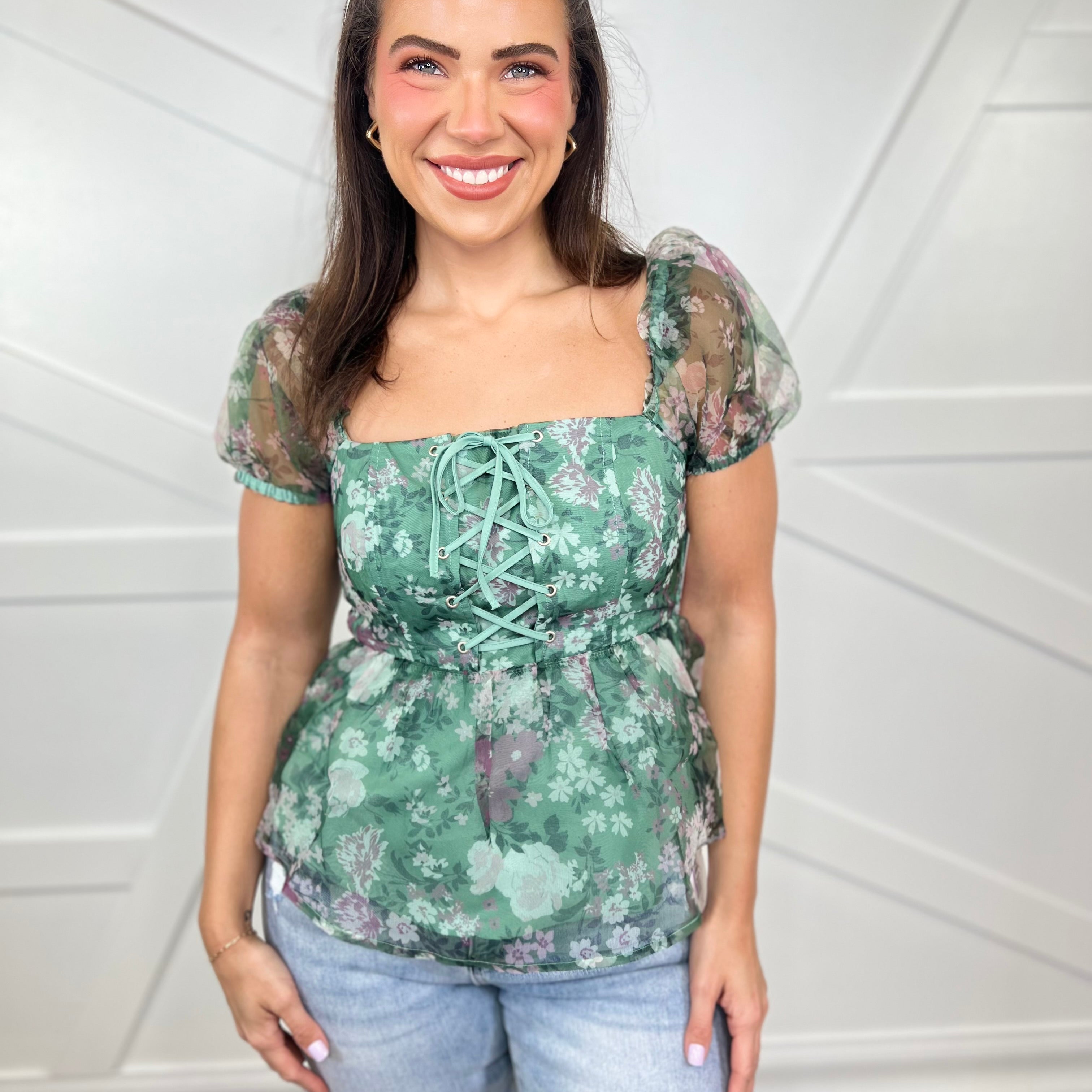 Cheer You On Top-110 SHORT SLEEVE TOP-Listicle-Heathered Boho Boutique, Women's Fashion and Accessories in Palmetto, FL