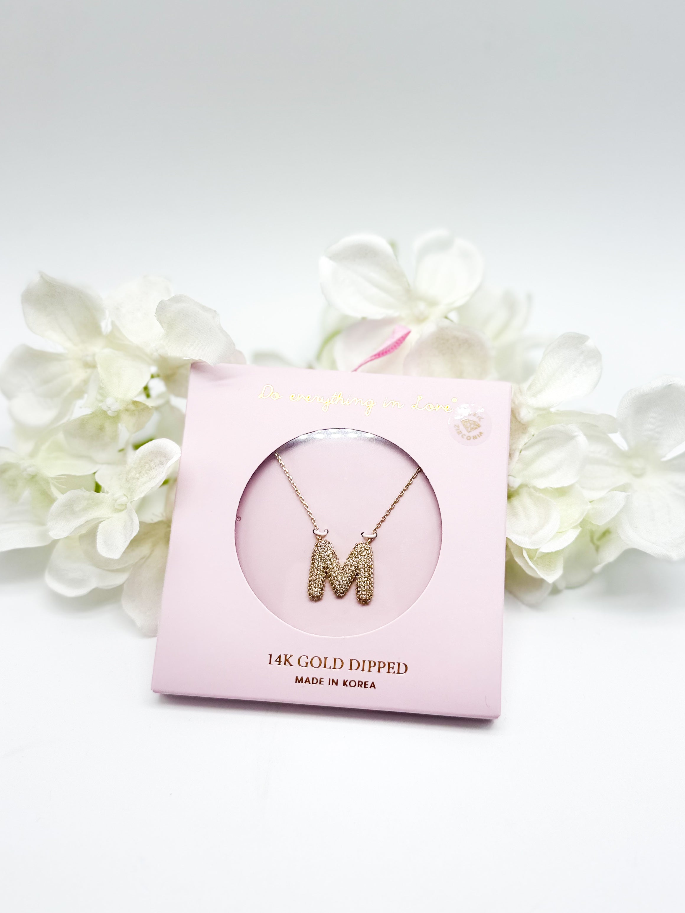 CZ Initial Necklace-310 Jewelry-KW fashion-Heathered Boho Boutique, Women's Fashion and Accessories in Palmetto, FL