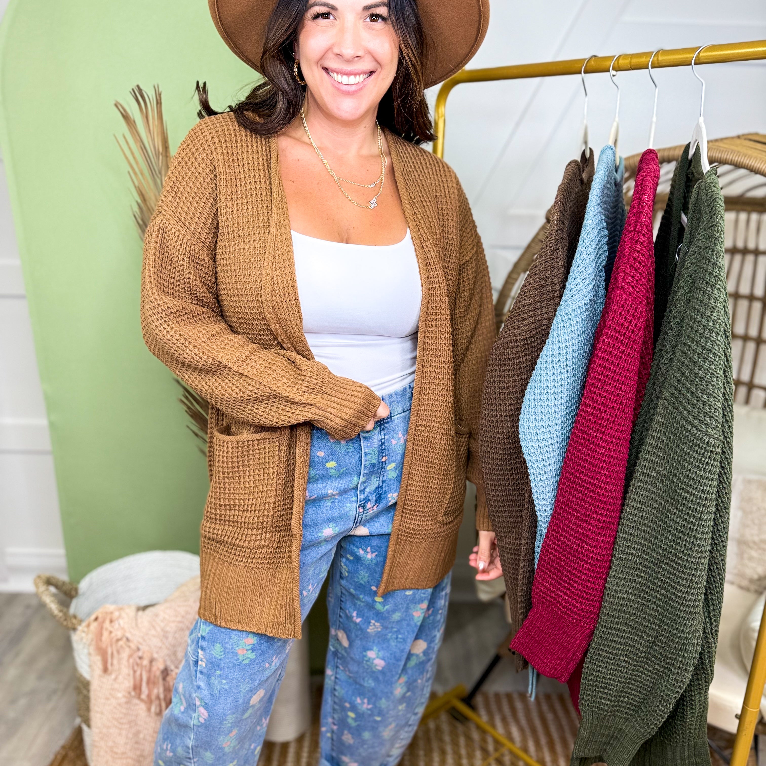 Sophisticate Cardigan-220 Cardigans/ Kimonos-ZENANA-Heathered Boho Boutique, Women's Fashion and Accessories in Palmetto, FL