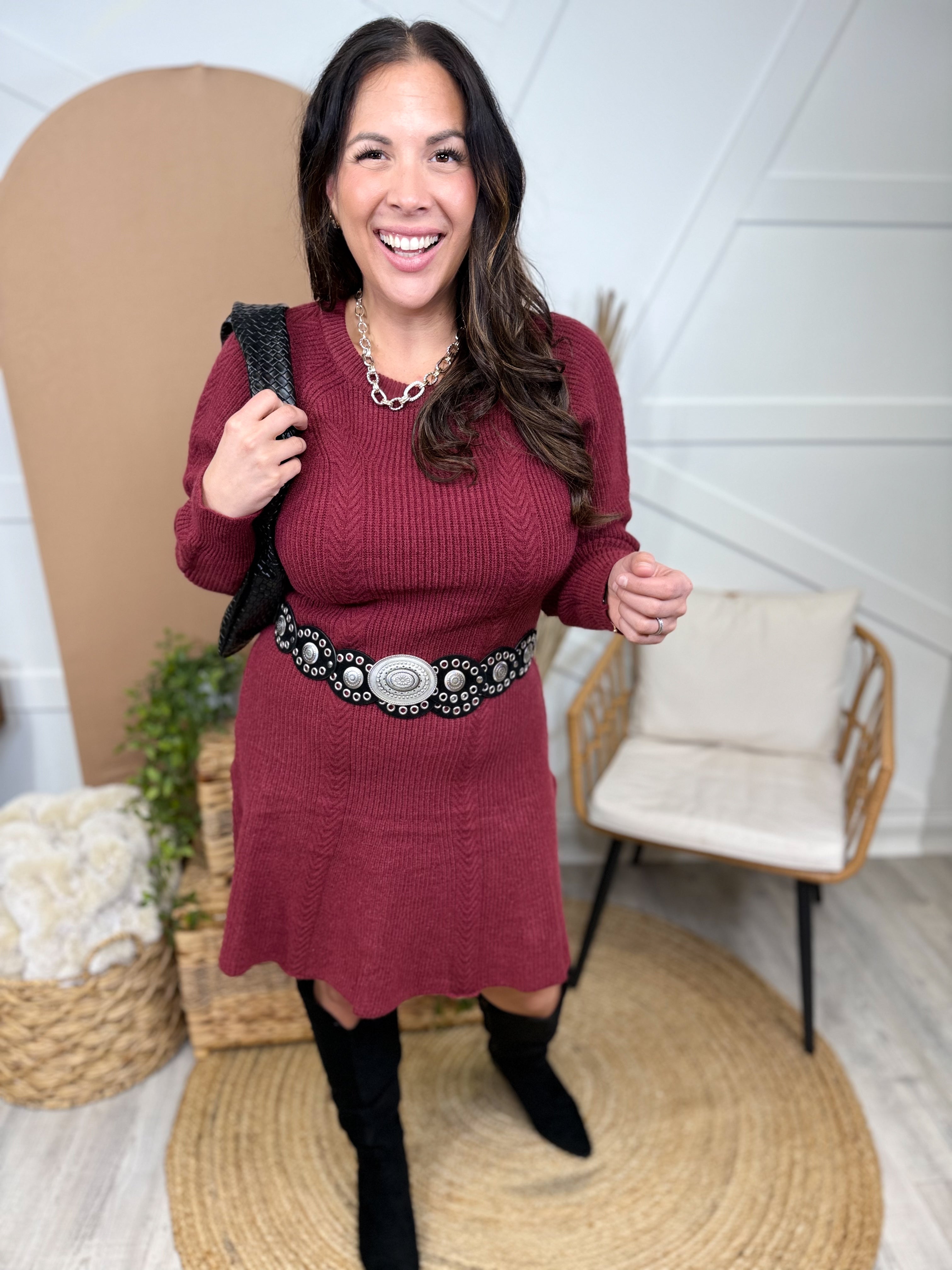 Own the Look Dress-230 DRESSES/JUMPSUITS/ROMPERS-GEEGEE-Heathered Boho Boutique, Women's Fashion and Accessories in Palmetto, FL