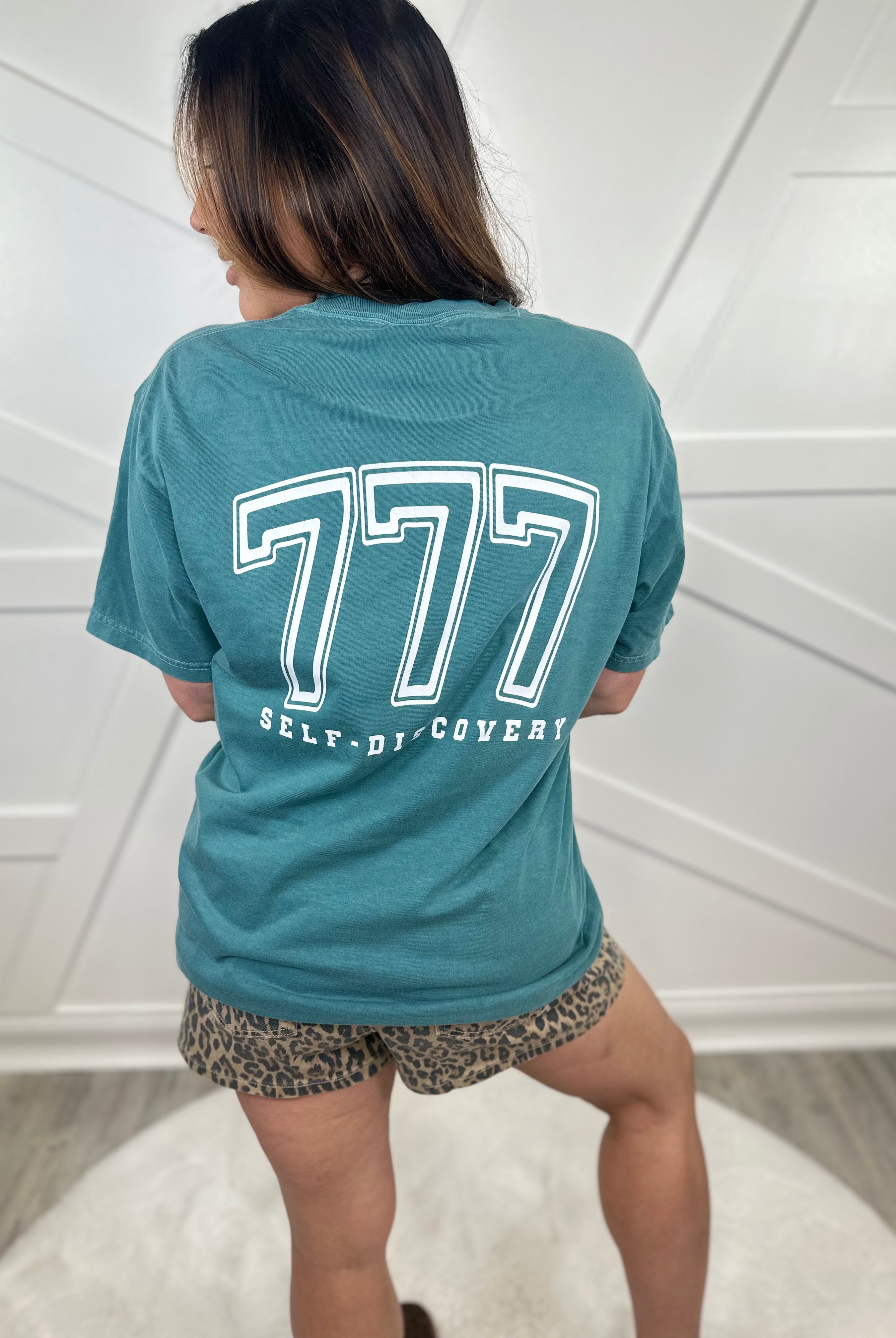 777 Angel Numbers Graphic Tee-130 Graphic Tees-Heathered Boho-Heathered Boho Boutique, Women's Fashion and Accessories in Palmetto, FL