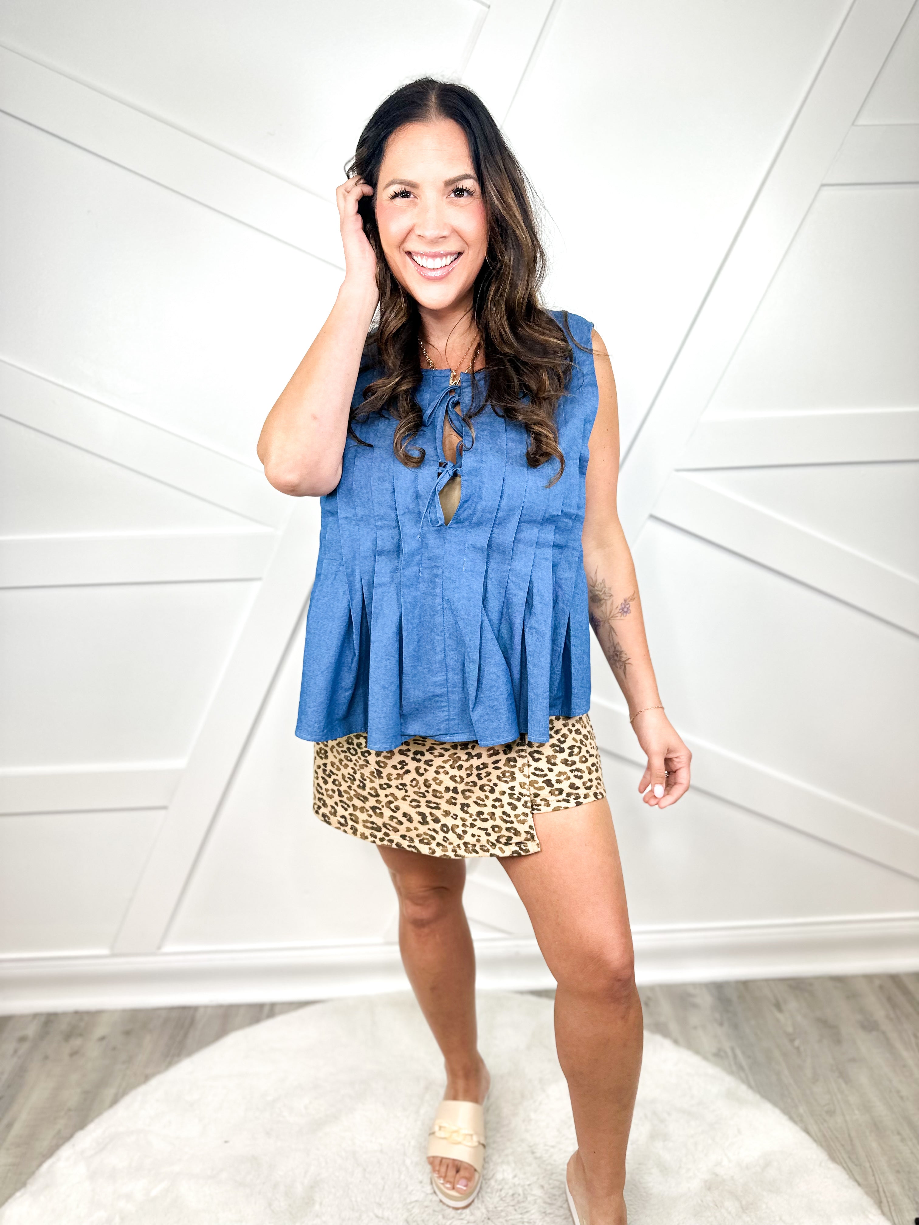 Let's Go Out Skort-170 Skort/ Skirt-Risen Jeans-Heathered Boho Boutique, Women's Fashion and Accessories in Palmetto, FL