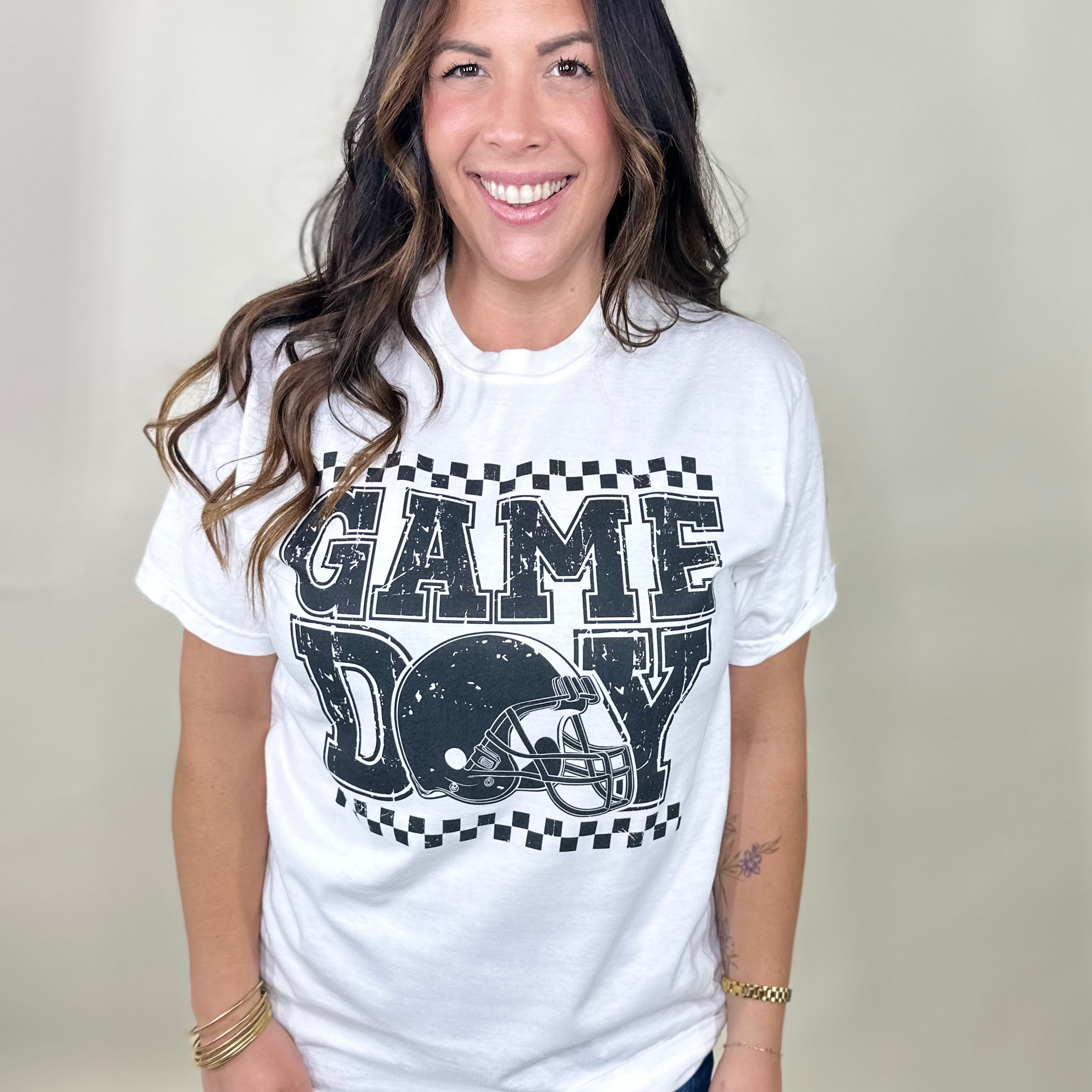 GAME DAY Graphic Tee (multiple color options)-130 Graphic Tees-Heathered Boho-Heathered Boho Boutique, Women's Fashion and Accessories in Palmetto, FL