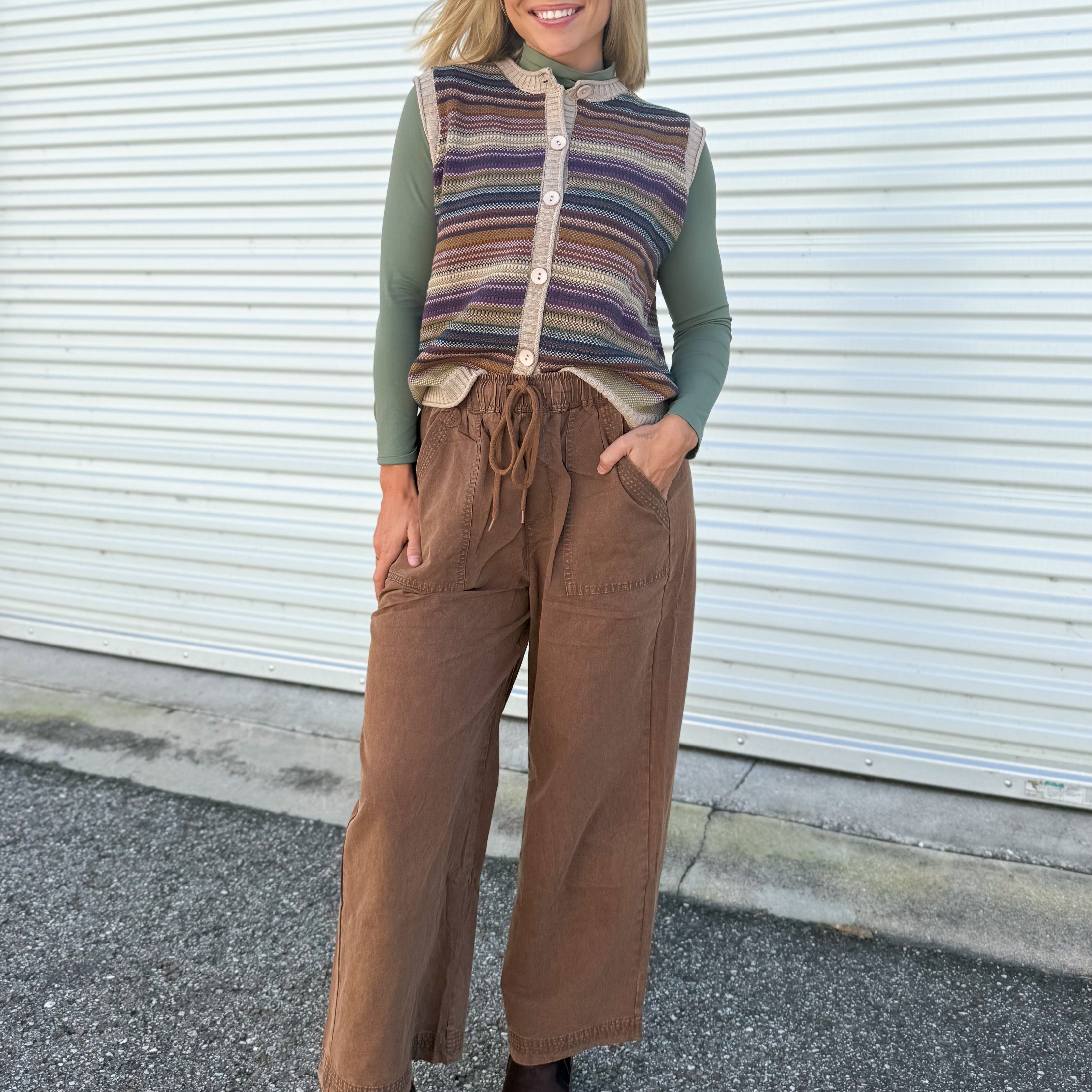 Tallulah Wide Leg Pants-150 PANTS-oddi-Heathered Boho Boutique, Women's Fashion and Accessories in Palmetto, FL