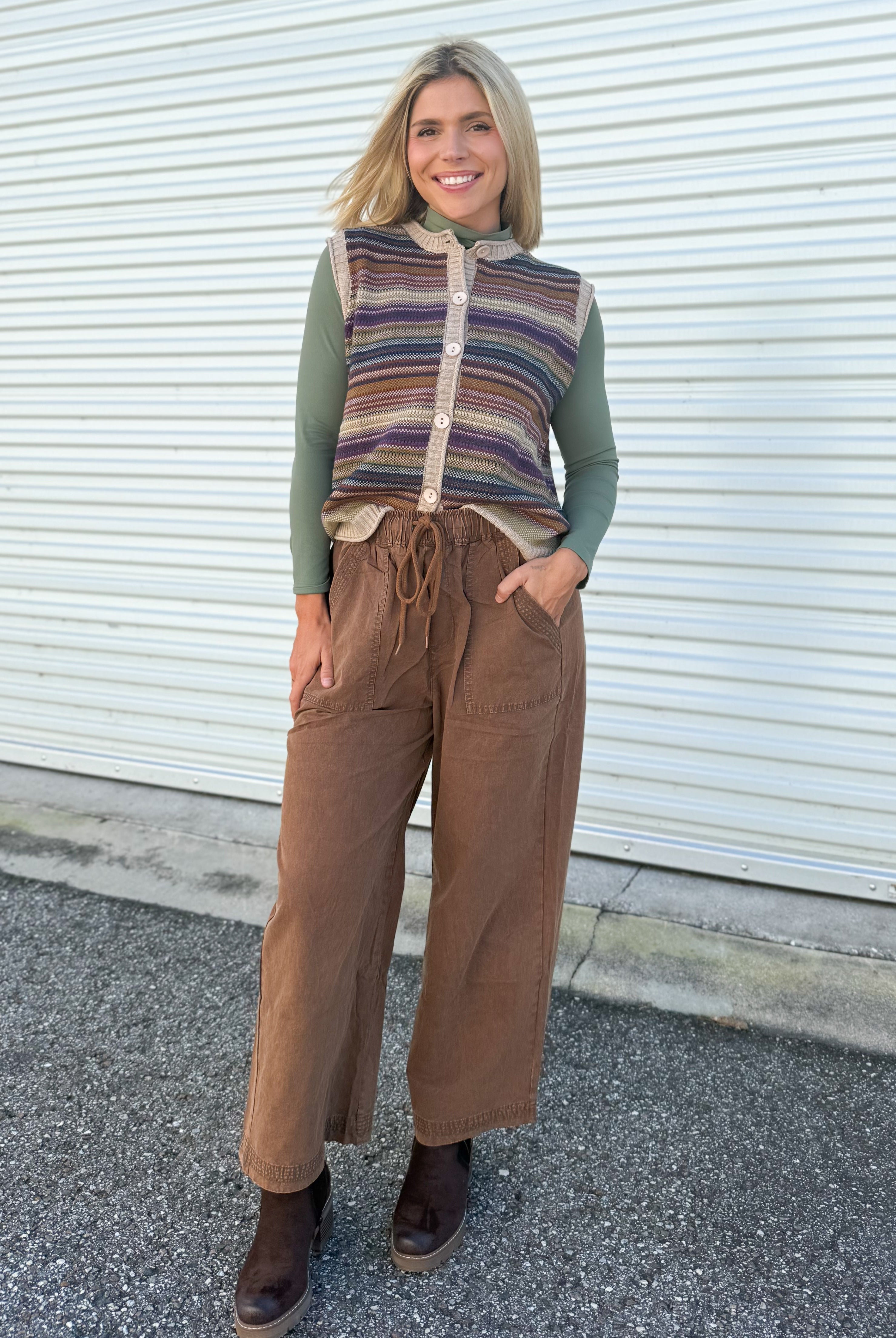 Tallulah Wide Leg Pants-150 PANTS-oddi-Heathered Boho Boutique, Women's Fashion and Accessories in Palmetto, FL