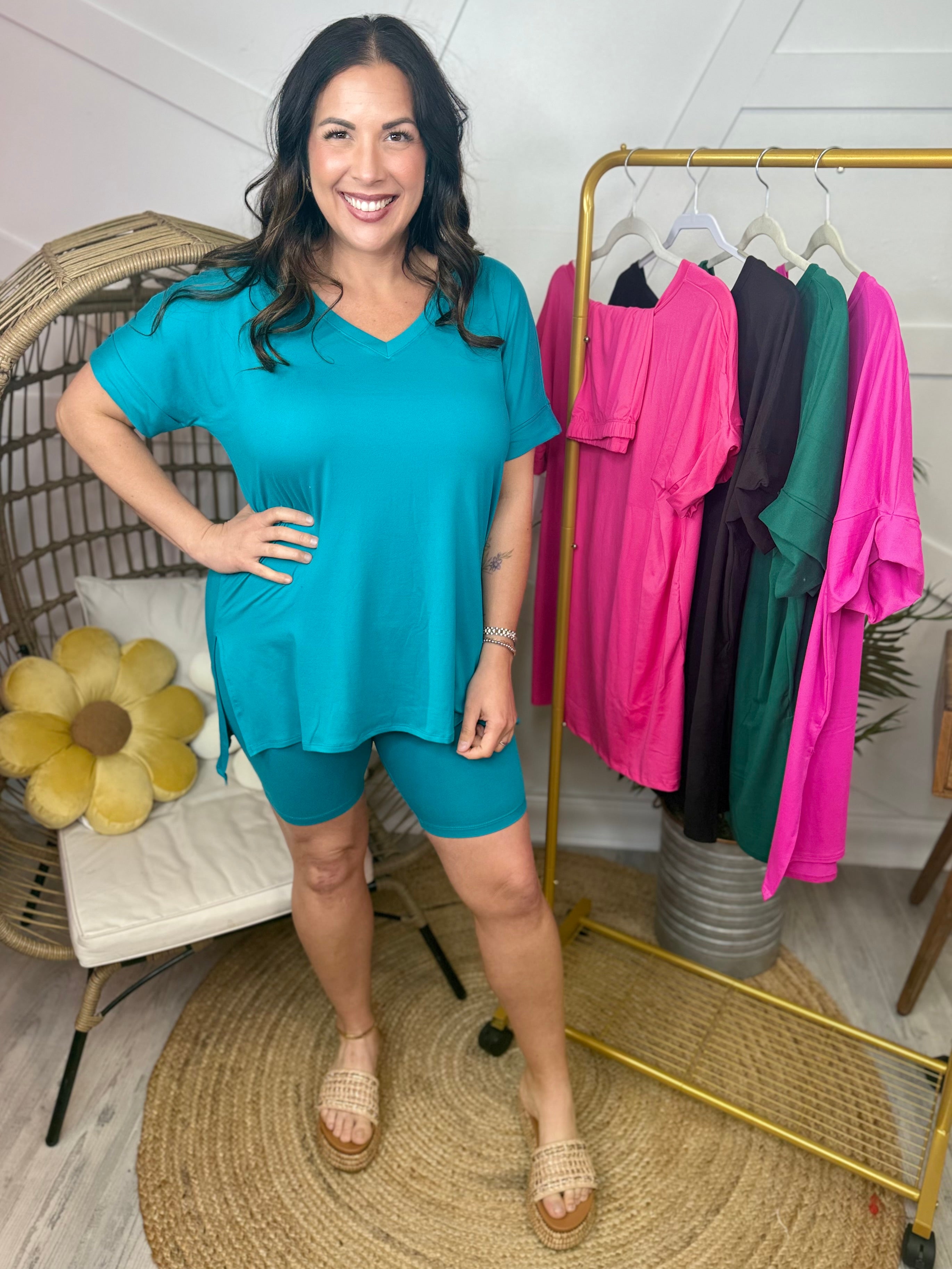 Keep It Real Set-240 ACTIVEWEAR/SETS-ZENANA-Heathered Boho Boutique, Women's Fashion and Accessories in Palmetto, FL