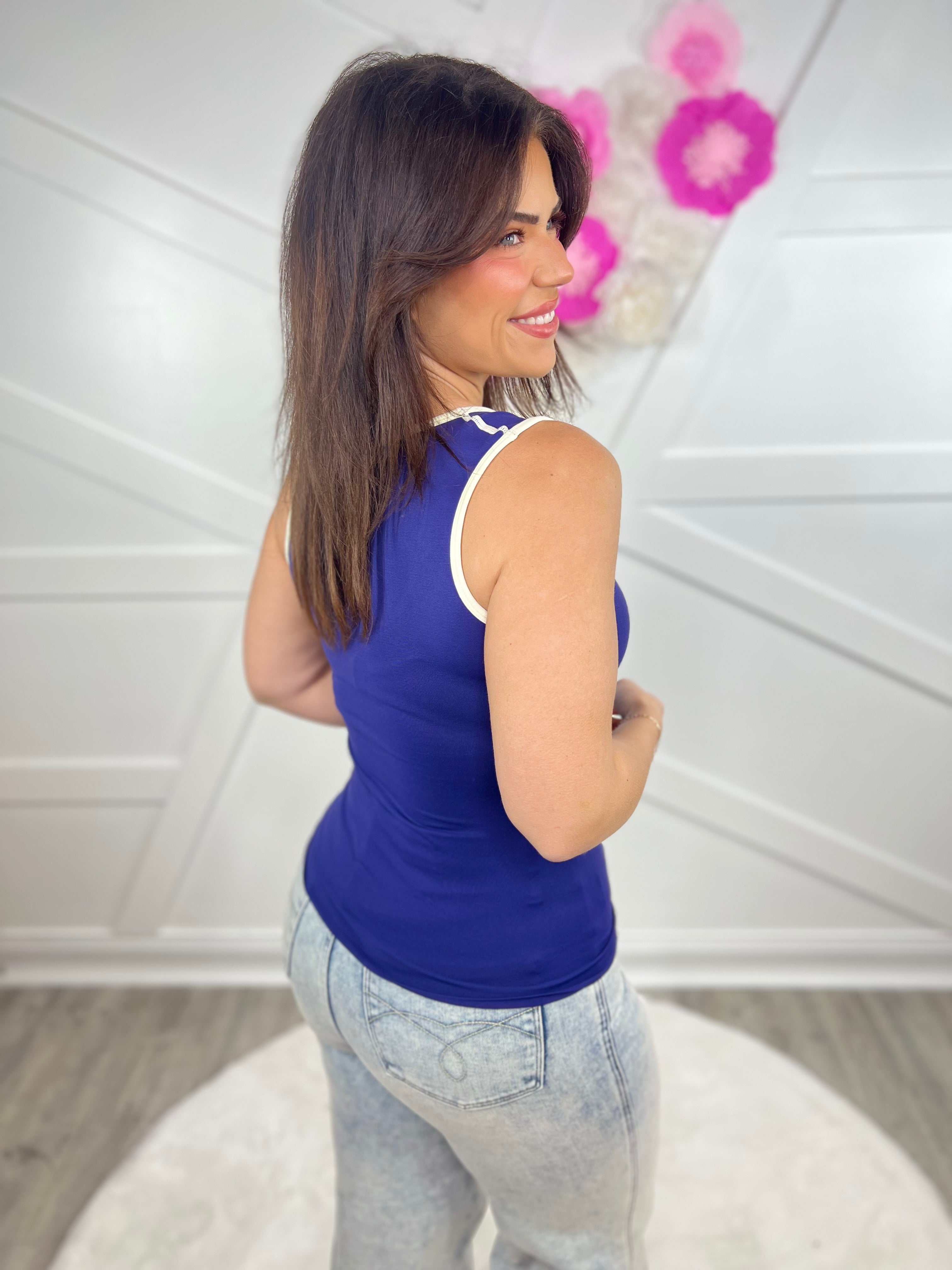 Restock : Fancy Now Seamless Tank-100 Tank/Crop Tops-YELETE-Heathered Boho Boutique, Women's Fashion and Accessories in Palmetto, FL