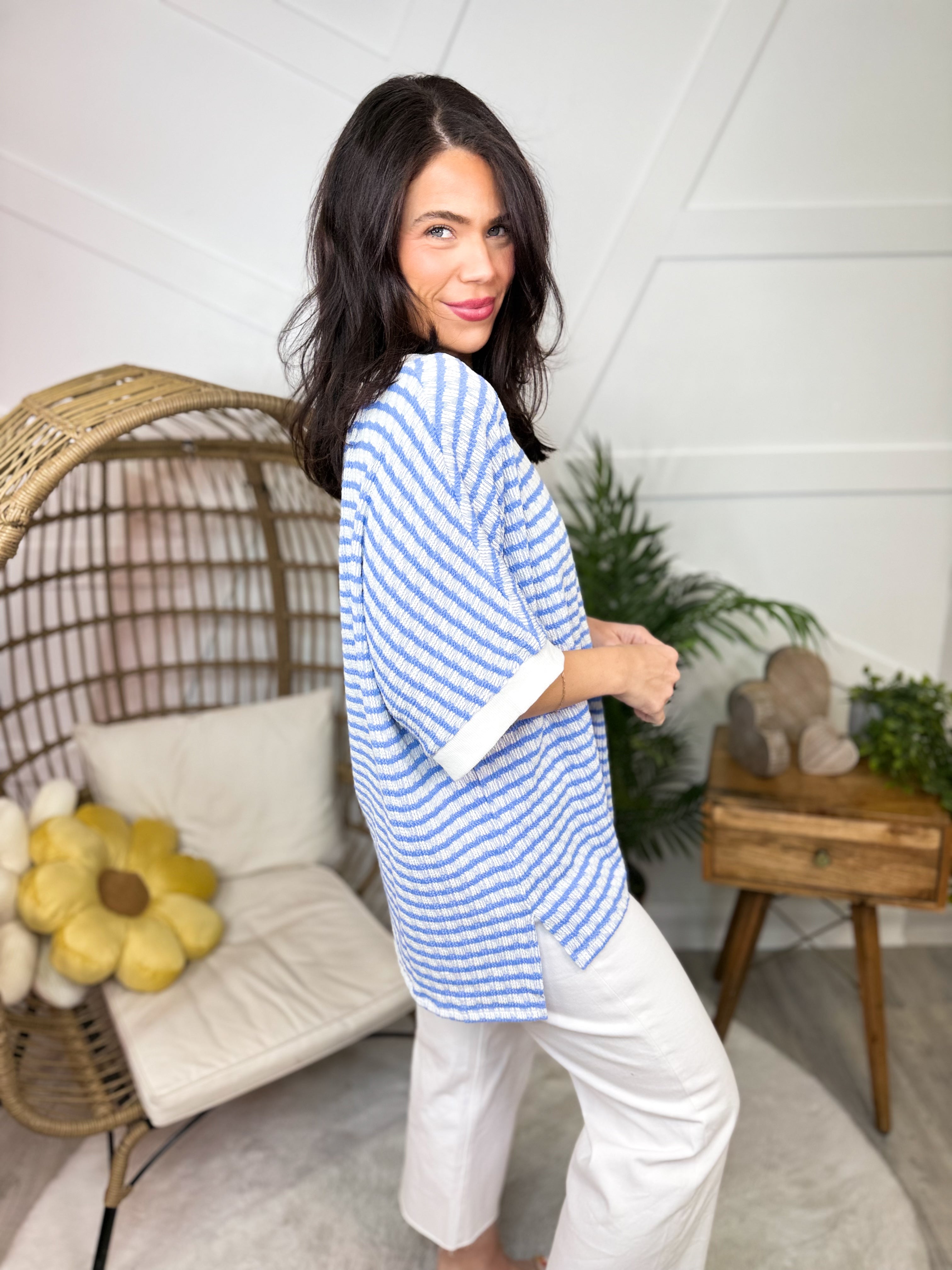 Keep Things Casual Top-110 SHORT SLEEVE TOP-Sew In Love-Heathered Boho Boutique, Women's Fashion and Accessories in Palmetto, FL