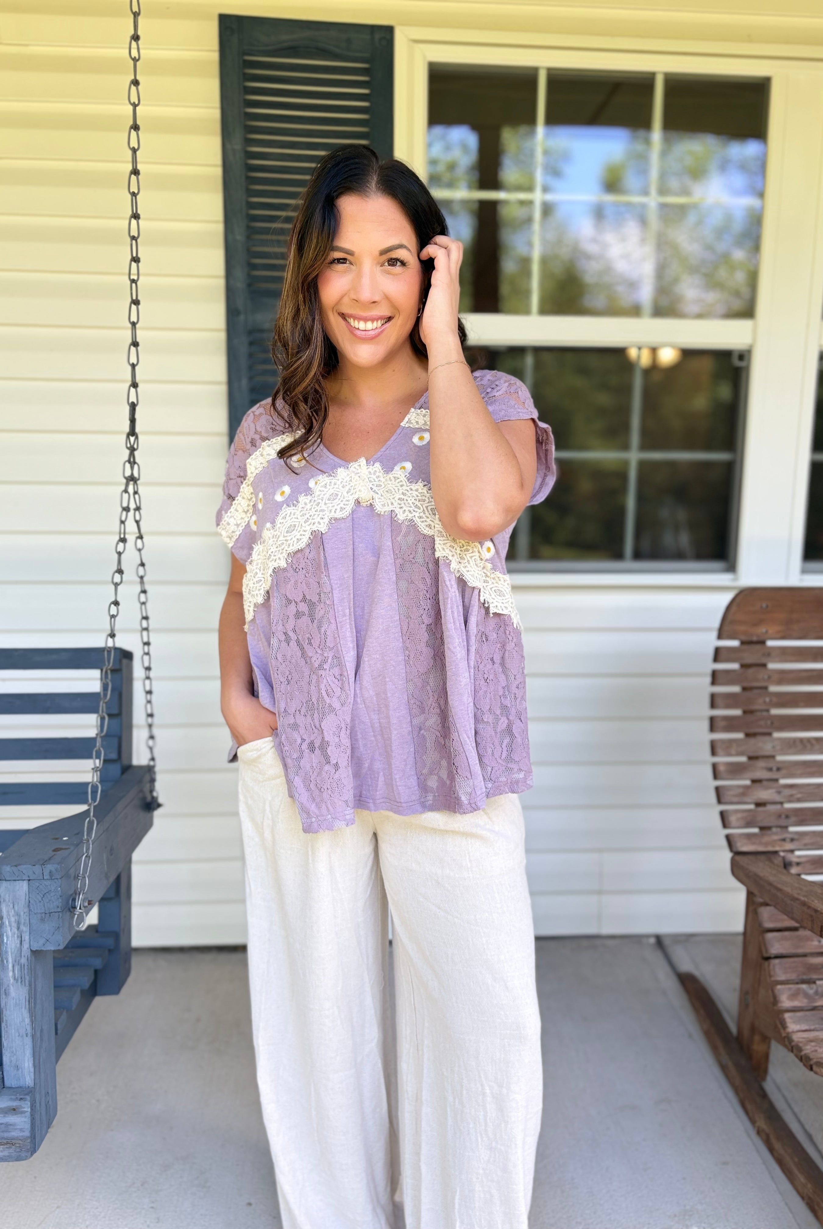 Restock: Pinky Promise Top-110 SHORT SLEEVE TOP-Davi & Dani-Heathered Boho Boutique, Women's Fashion and Accessories in Palmetto, FL