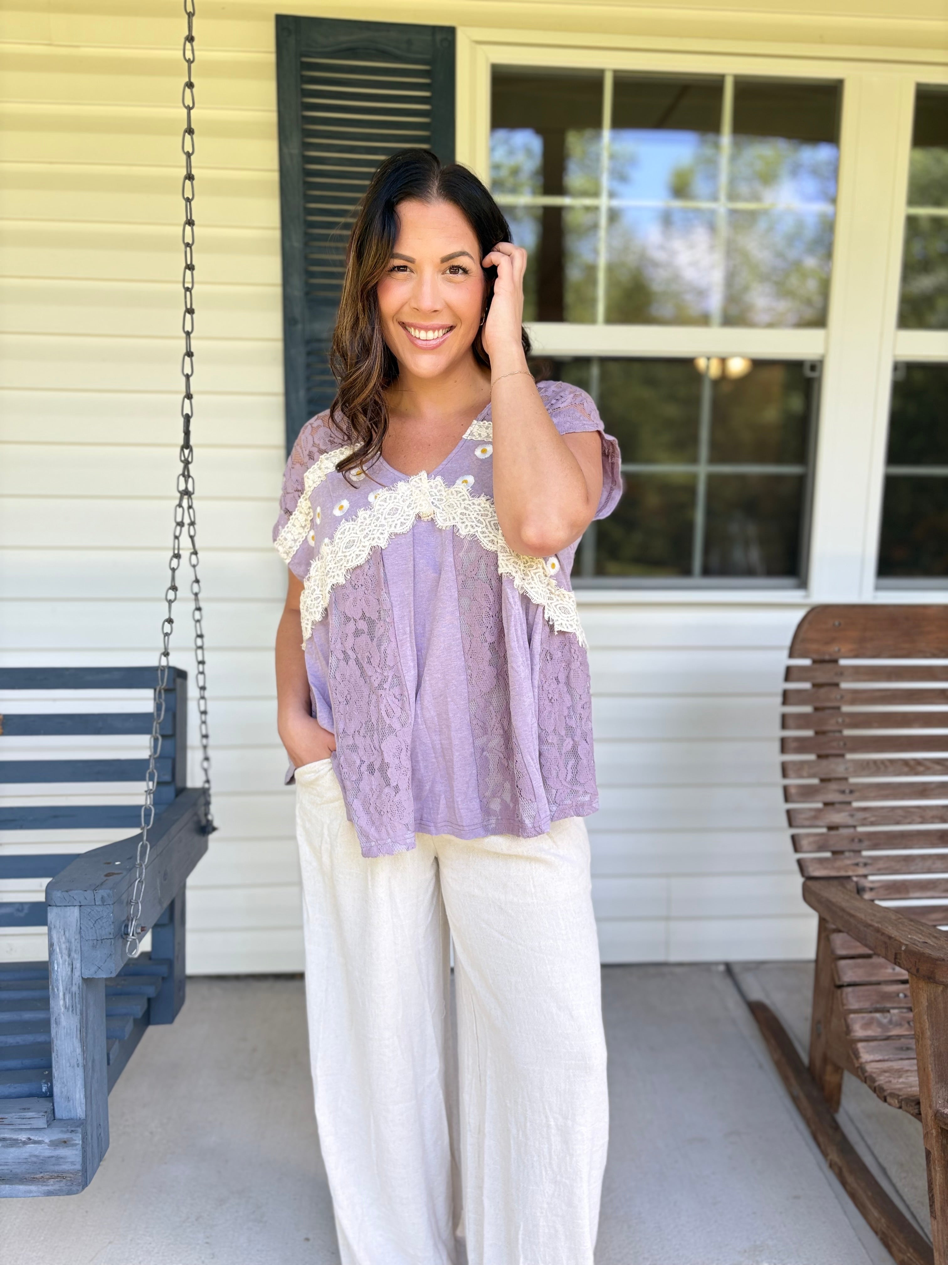 Restock: Pinky Promise Top-110 SHORT SLEEVE TOP-Davi & Dani-Heathered Boho Boutique, Women's Fashion and Accessories in Palmetto, FL