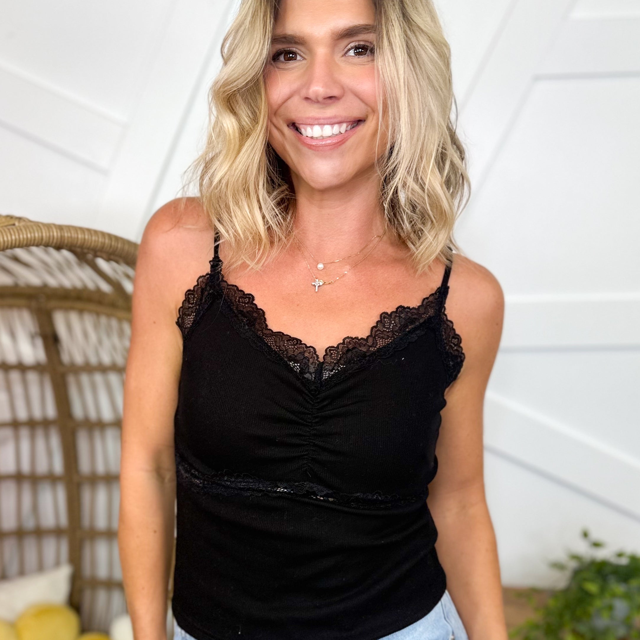 Lace Allure Tank-100 TANK/CROP TOPS-WHITE BIRCH-Heathered Boho Boutique, Women's Fashion and Accessories in Palmetto, FL