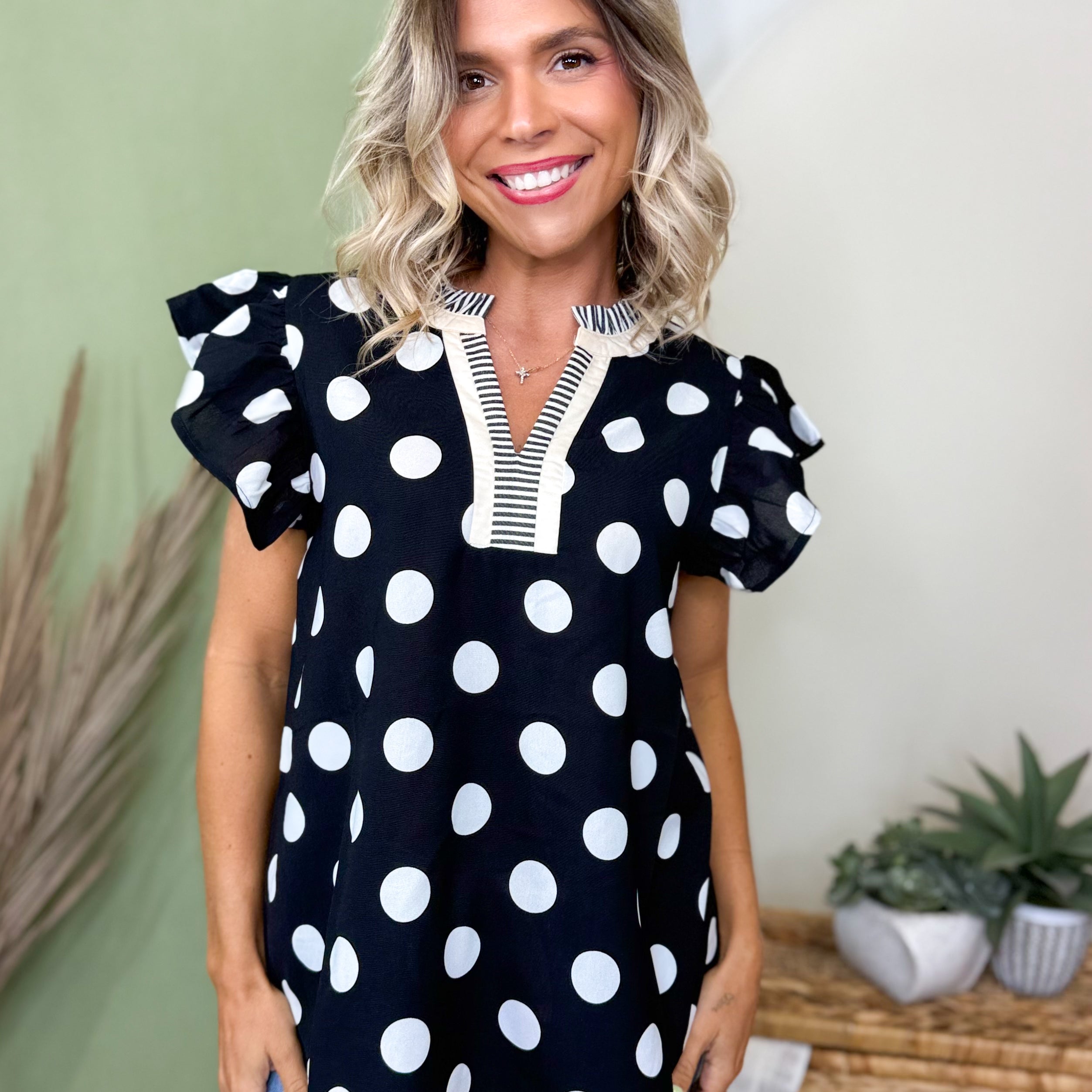 The Sunday in Paris Top-110 SHORT SLEEVE TOP-ODDI-Heathered Boho Boutique, Women's Fashion and Accessories in Palmetto, FL