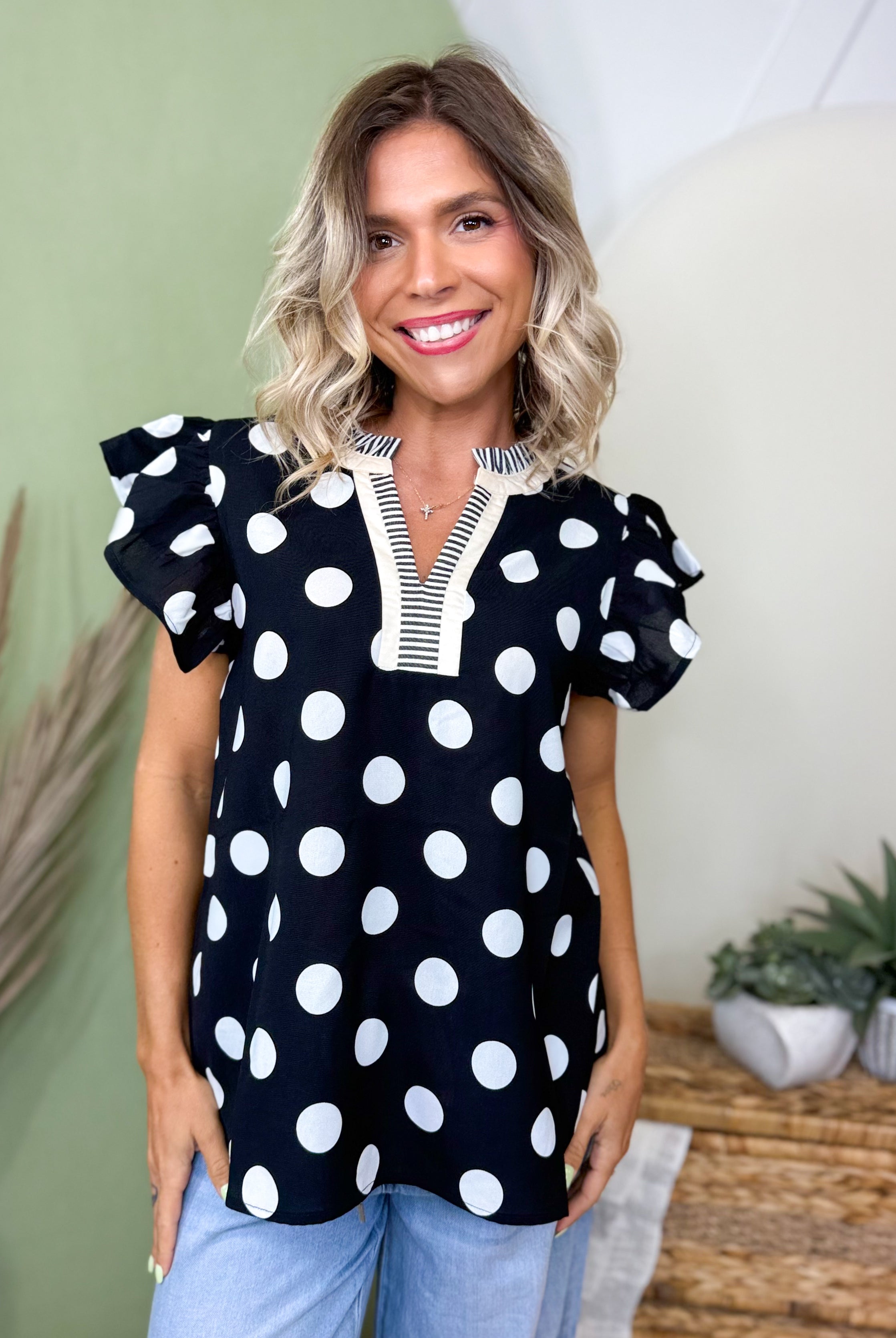 The Sunday in Paris Top-110 SHORT SLEEVE TOP-ODDI-Heathered Boho Boutique, Women's Fashion and Accessories in Palmetto, FL