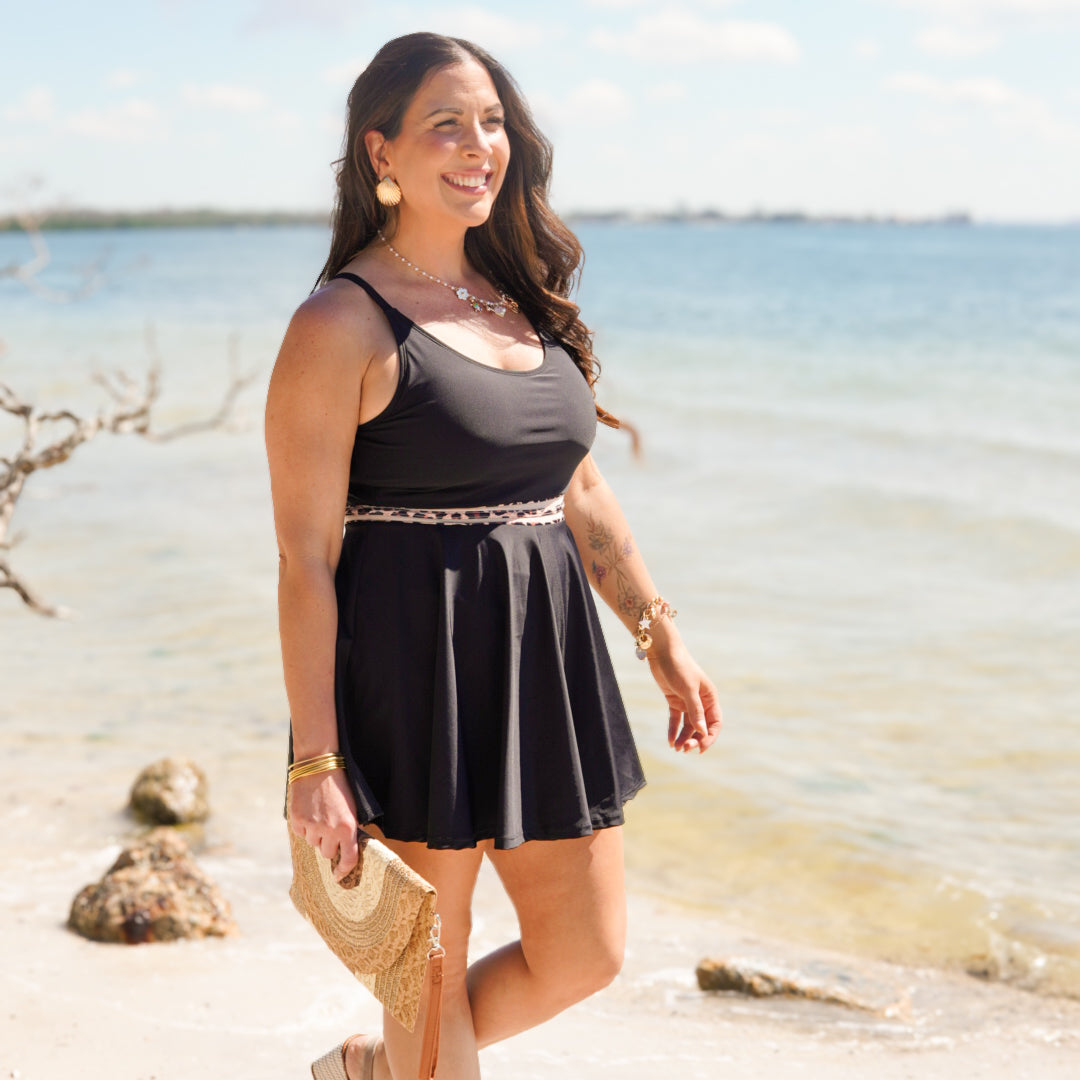 Living On Sunshine Swim Dress-300 SWIMWEAR-Mack and Mal-Heathered Boho Boutique, Women's Fashion and Accessories in Palmetto, FL