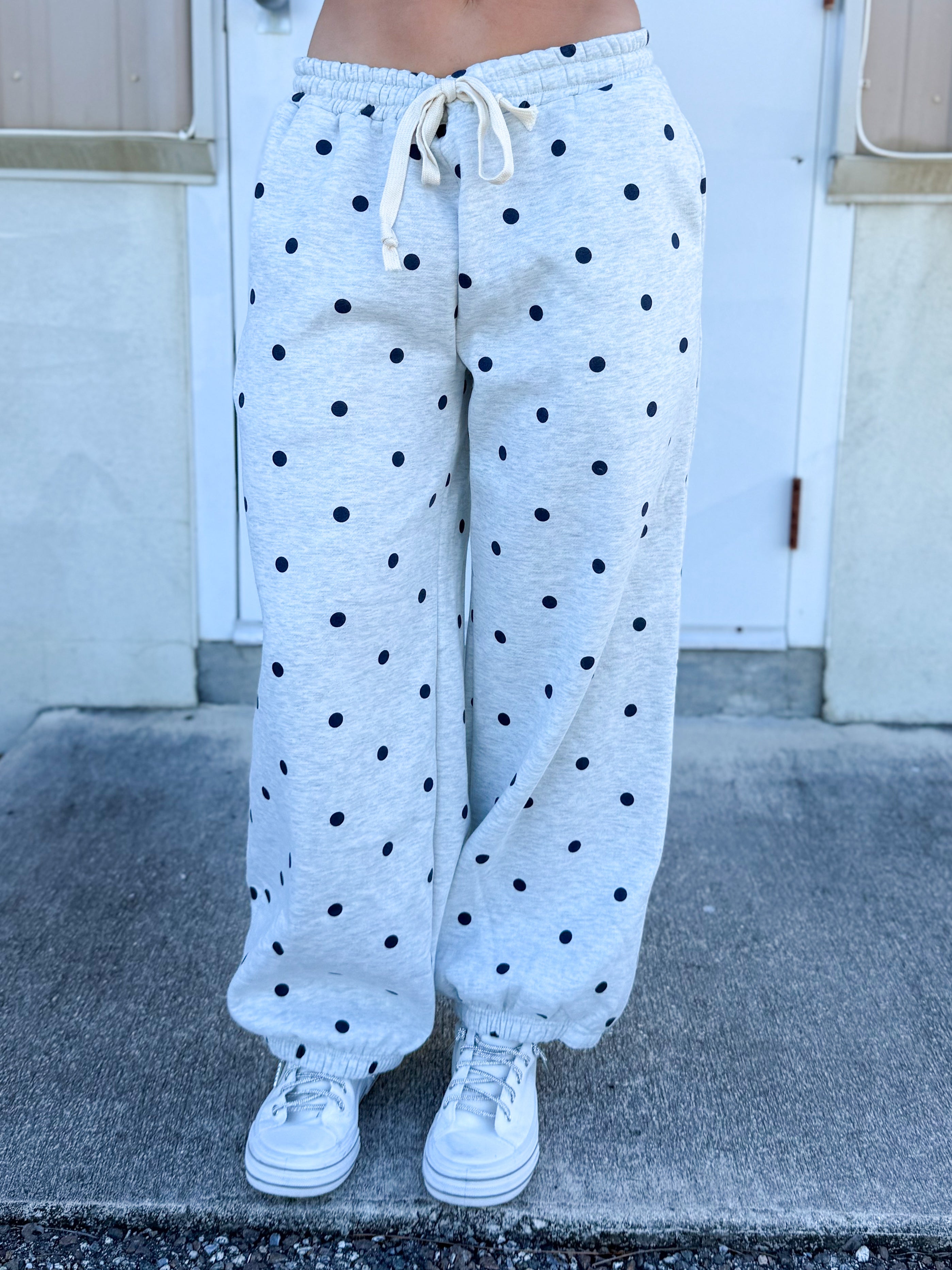 Dotted Hoodie-210 HOODIES-Veveret-Heathered Boho Boutique, Women's Fashion and Accessories in Palmetto, FL