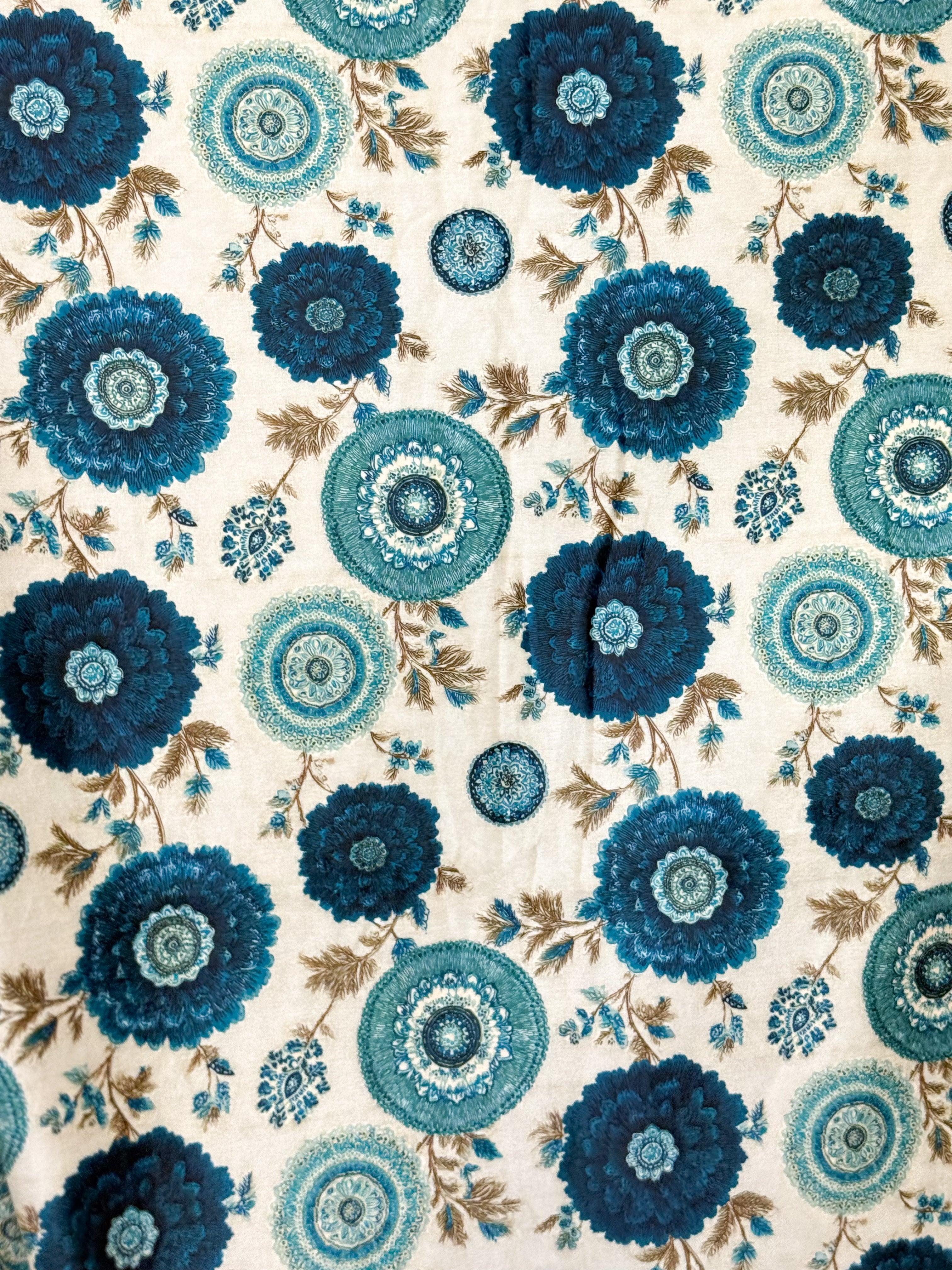 Blue Antique Luxe Luxe Blanket-340 OTHER ACCESSORIES-Heathered Boho-Heathered Boho Boutique, Women's Fashion and Accessories in Palmetto, FL